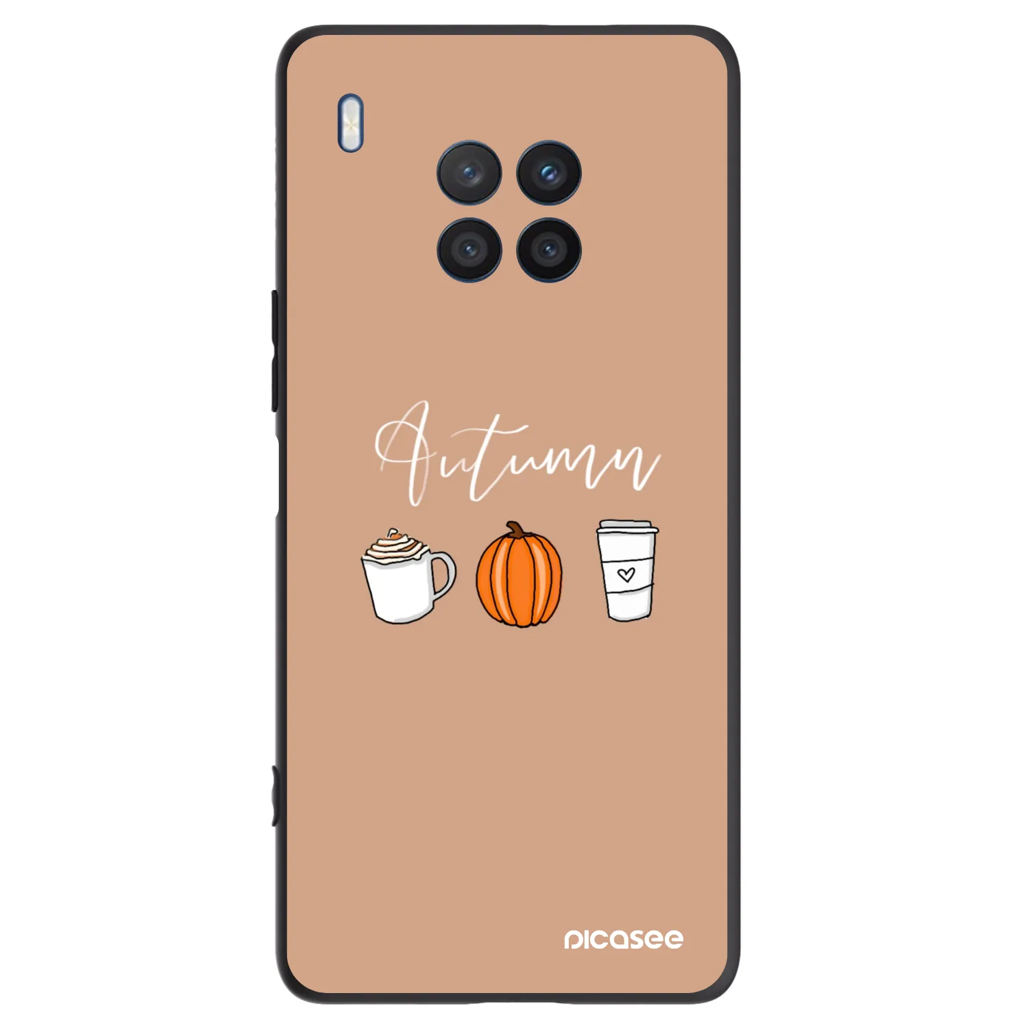 Picasee Μαύρη θήκη σιλικόνης για Honor 50 Lite - Autumn