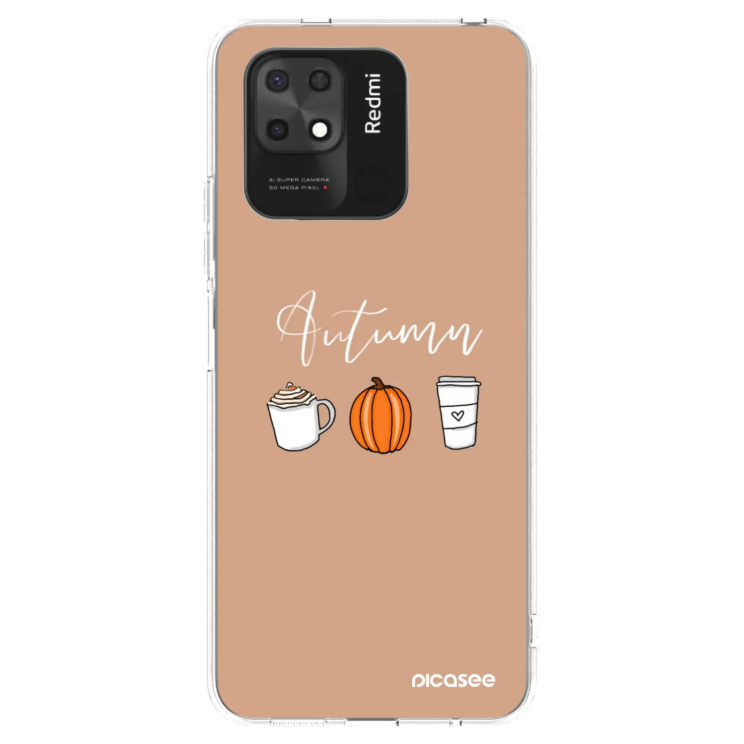 Picasee διαφανής θήκη σιλικόνης Xiaomi Redmi 10C - Autumn