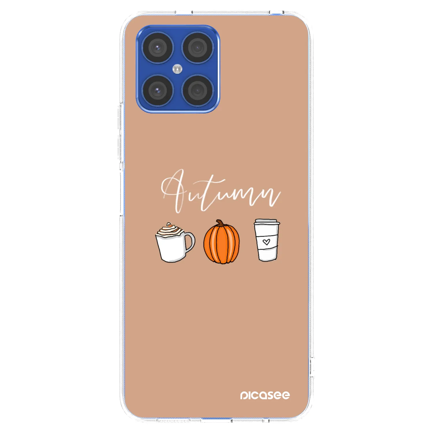 Picasee διαφανής θήκη σιλικόνης Honor X8 4G - Autumn