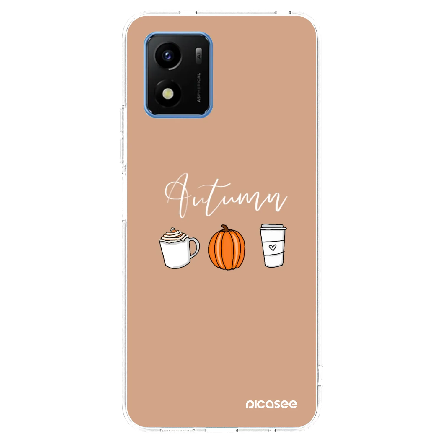 Picasee διαφανής θήκη σιλικόνης Vivo Y01 - Autumn