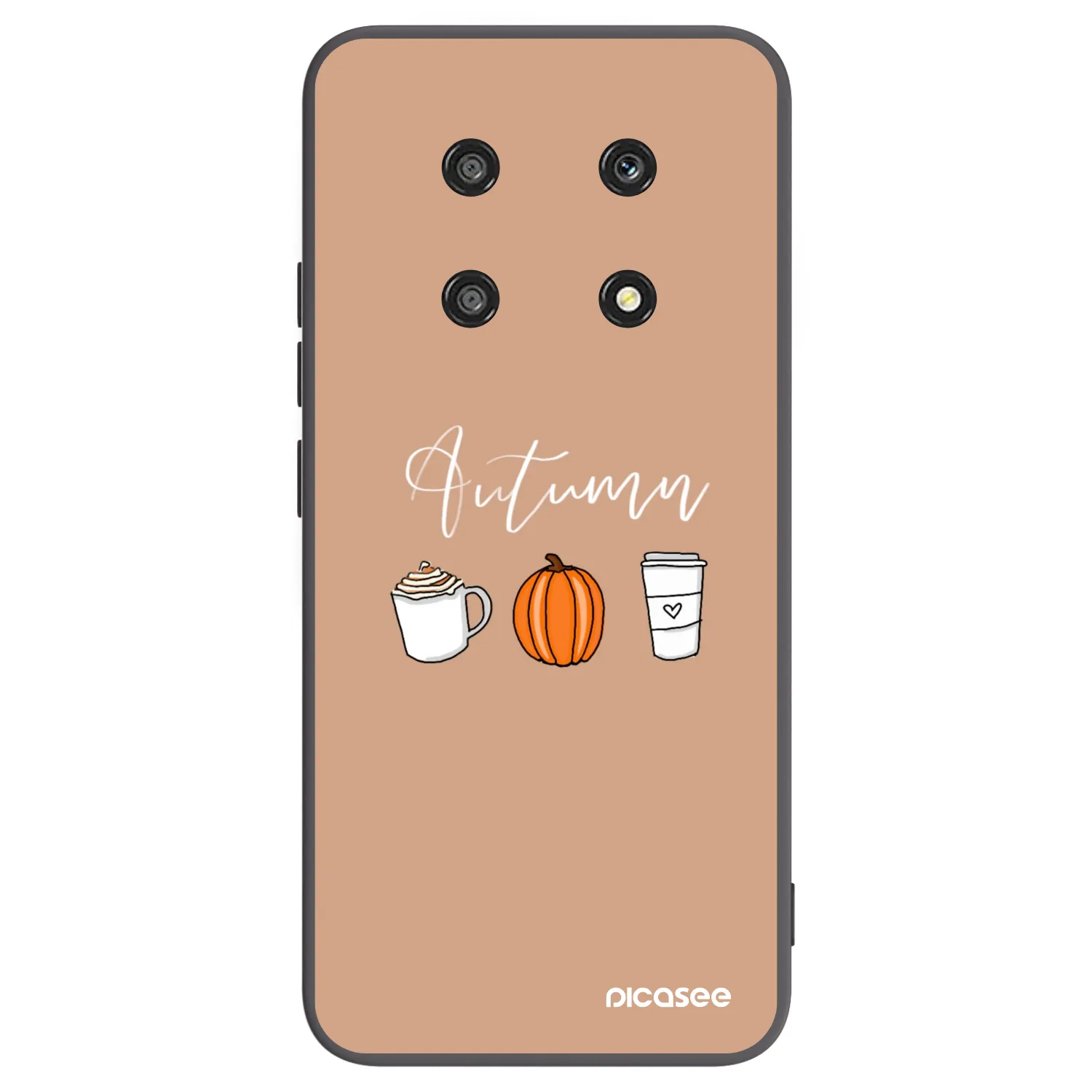 Picasee Μαύρη θήκη σιλικόνης για Honor Magic4 Lite 5G - Autumn