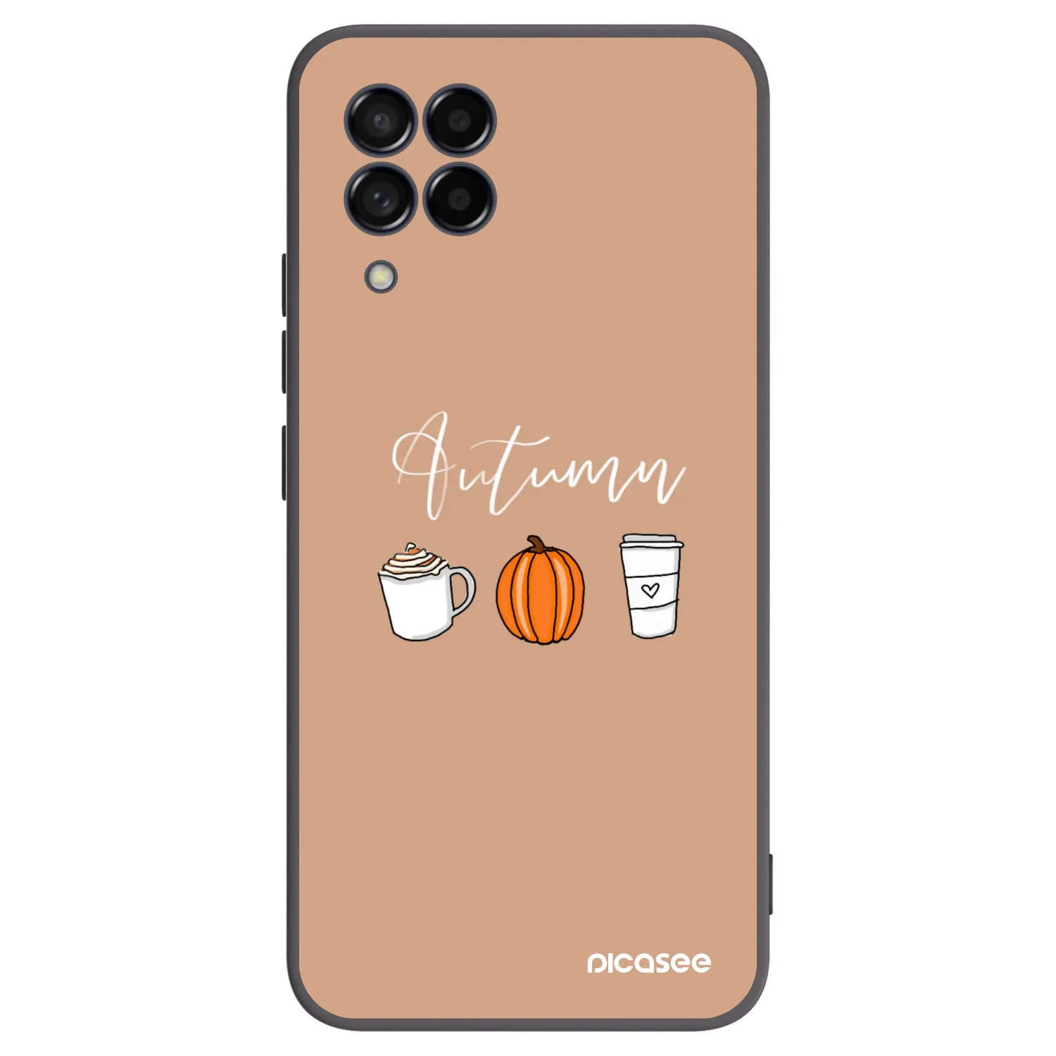 Picasee Μαύρη θήκη σιλικόνης για Samsung Galaxy M53 5G - Autumn