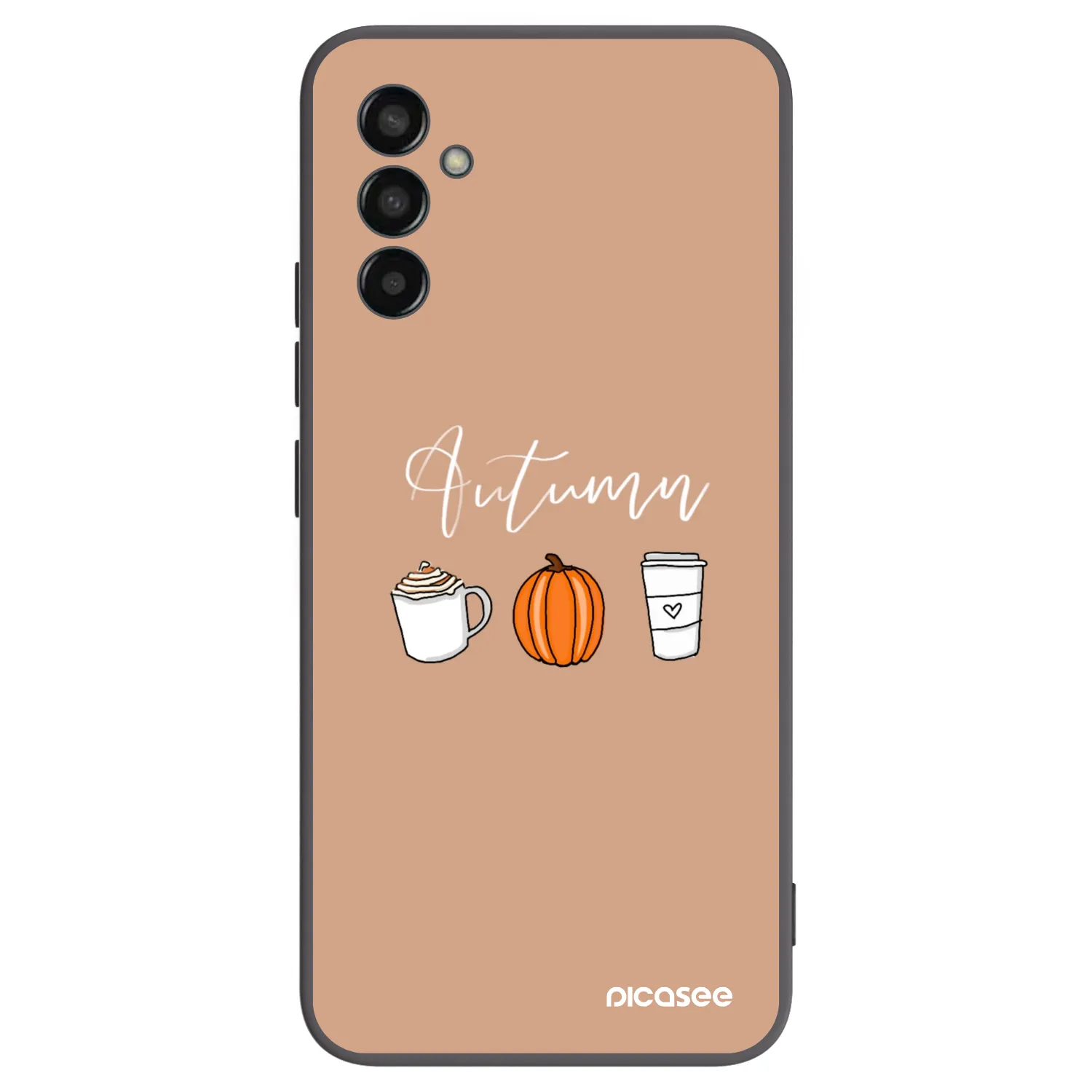 Picasee Μαύρη θήκη σιλικόνης για Samsung Galaxy M13 M135F - Autumn