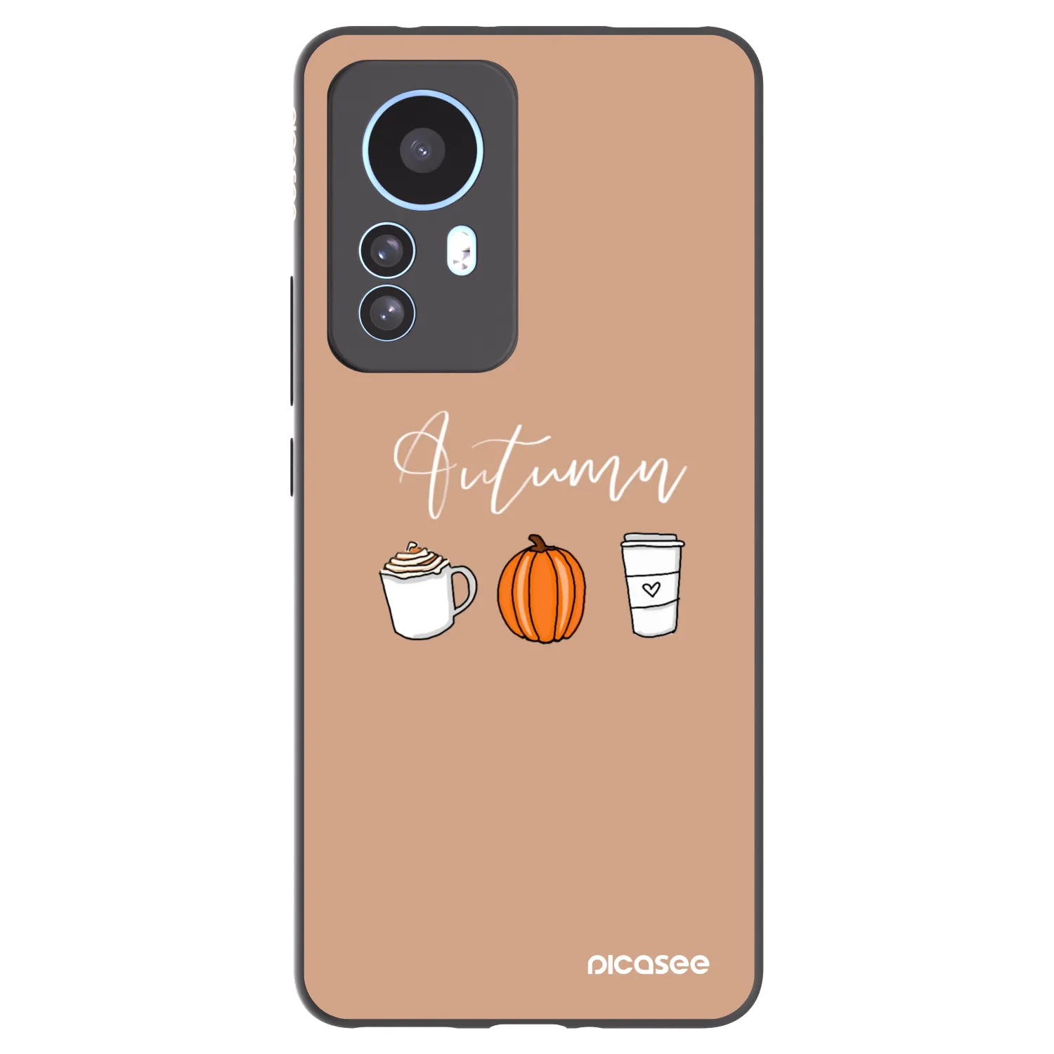 Picasee Μαύρη θήκη σιλικόνης για Xiaomi 12T - Autumn