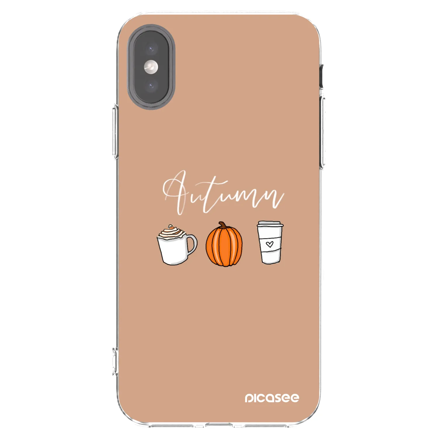 Picasee διαφανής θήκη σιλικόνης Apple iPhone X/XS - Autumn