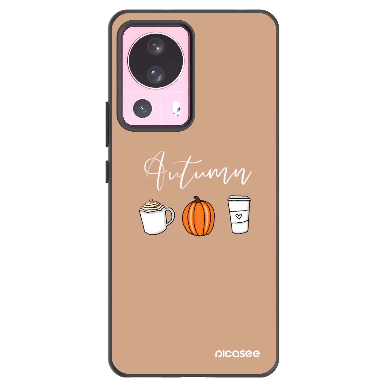 Picasee Μαύρη θήκη σιλικόνης για Xiaomi 13 Lite - Autumn