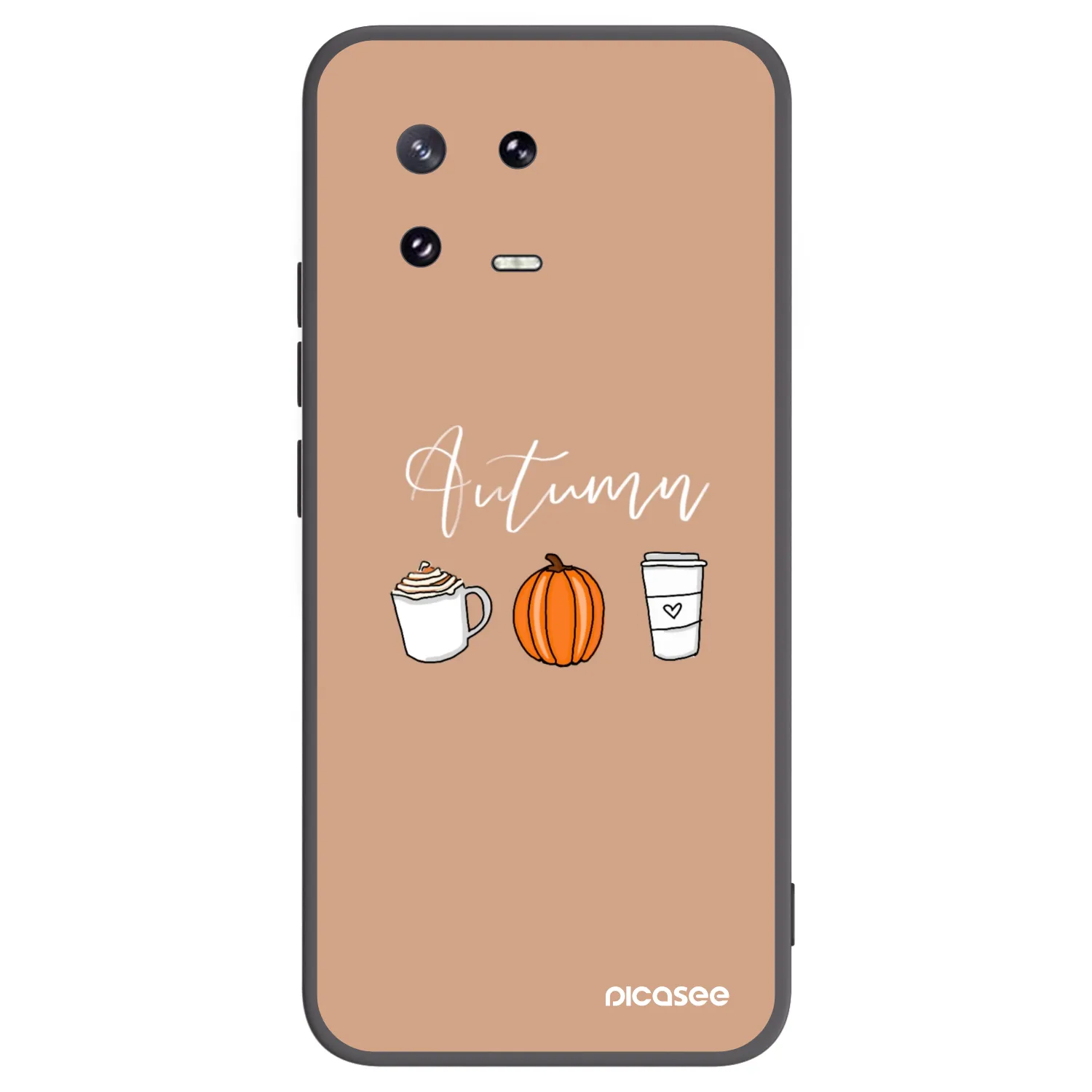 Picasee Μαύρη θήκη σιλικόνης για Xiaomi 13 Pro - Autumn