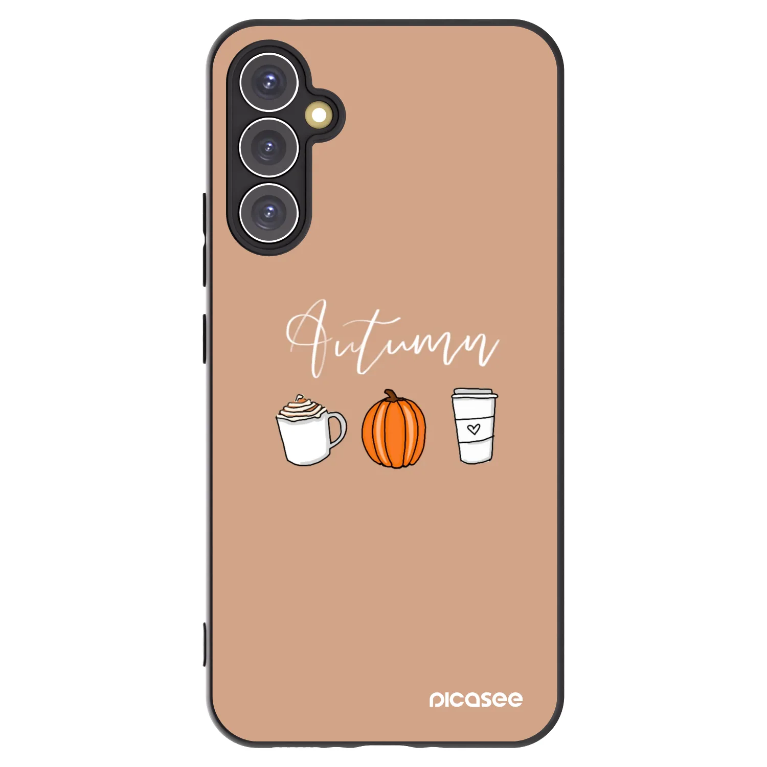 Picasee Μαύρη θήκη σιλικόνης για Samsung Galaxy A34 5G A346B - Autumn