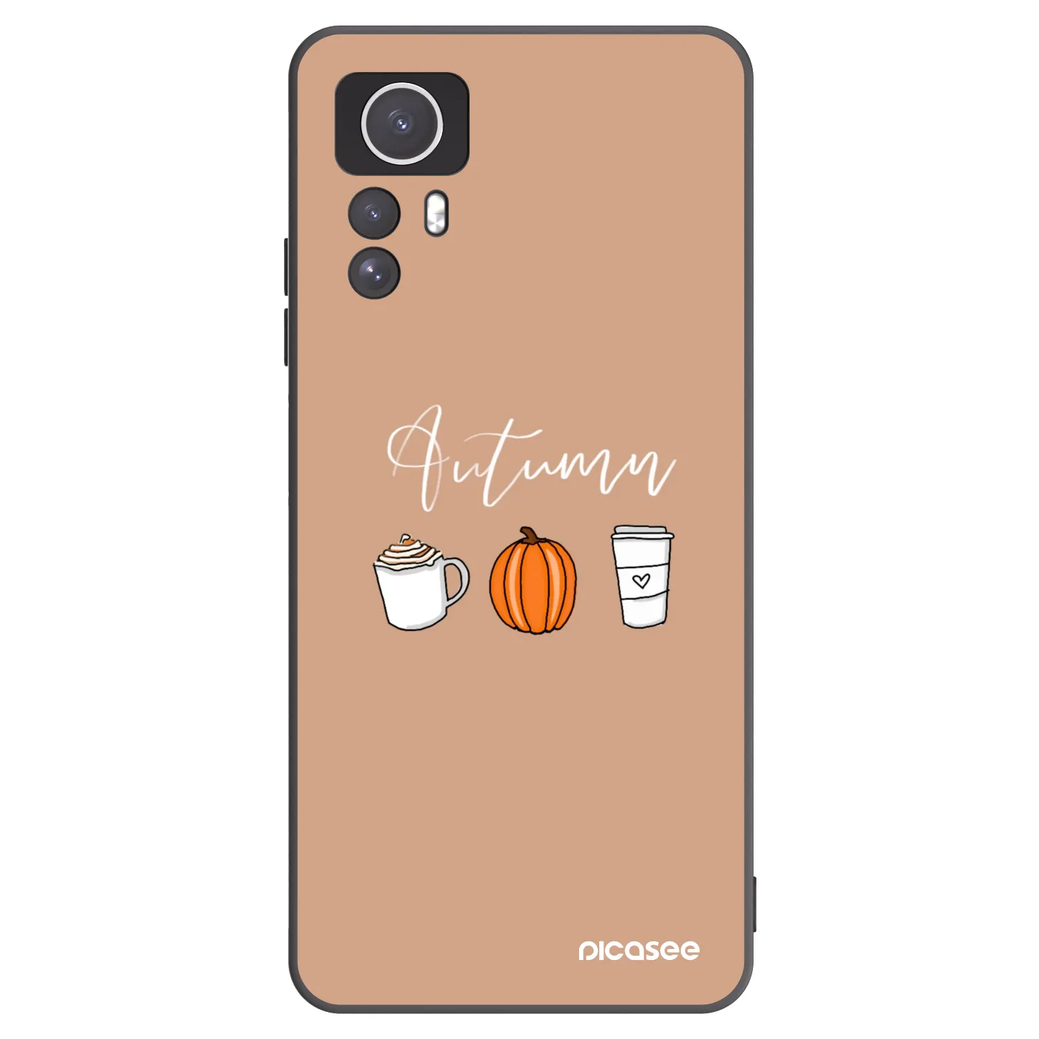 Picasee Μαύρη θήκη σιλικόνης για Xiaomi Redmi Note 12S - Autumn