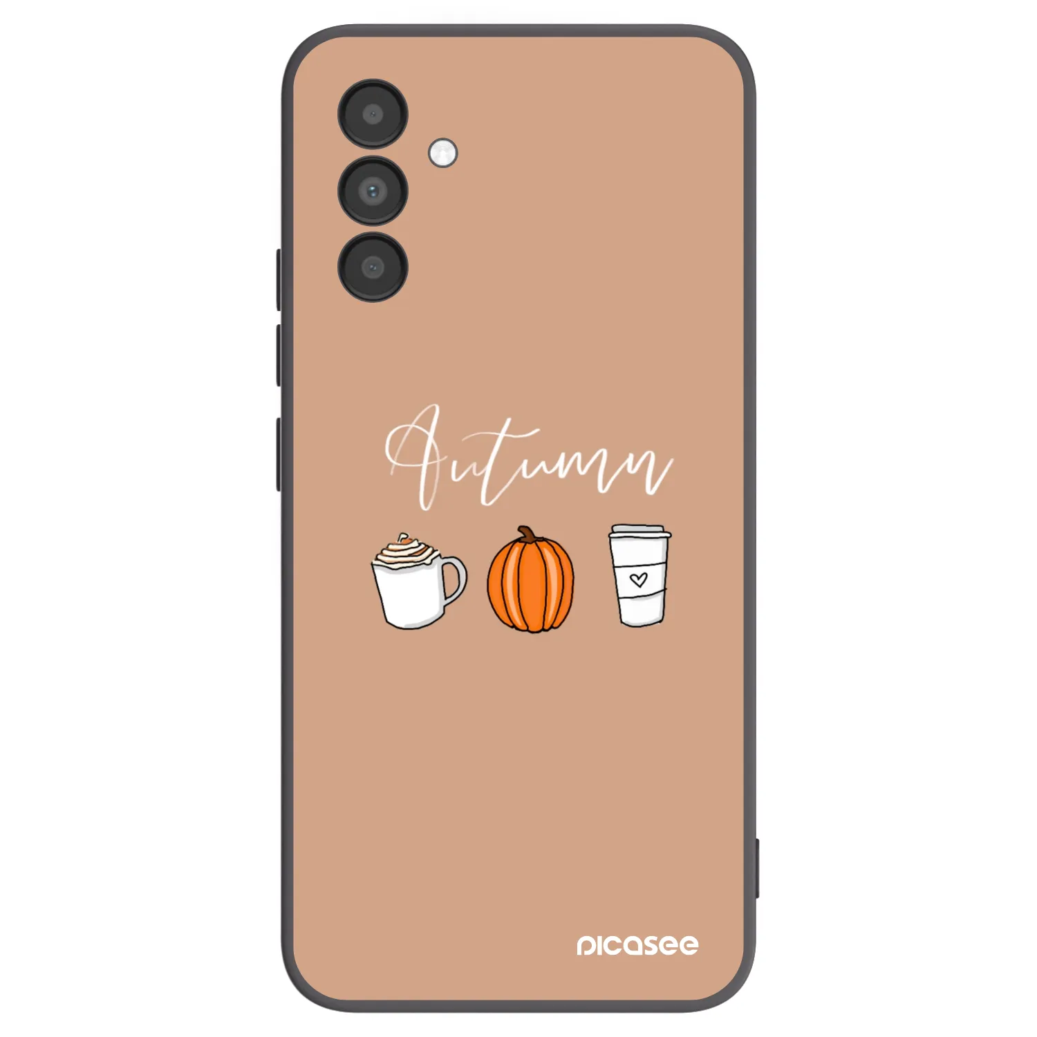 Picasee Μαύρη θήκη σιλικόνης για Samsung Galaxy A04s A047F - Autumn