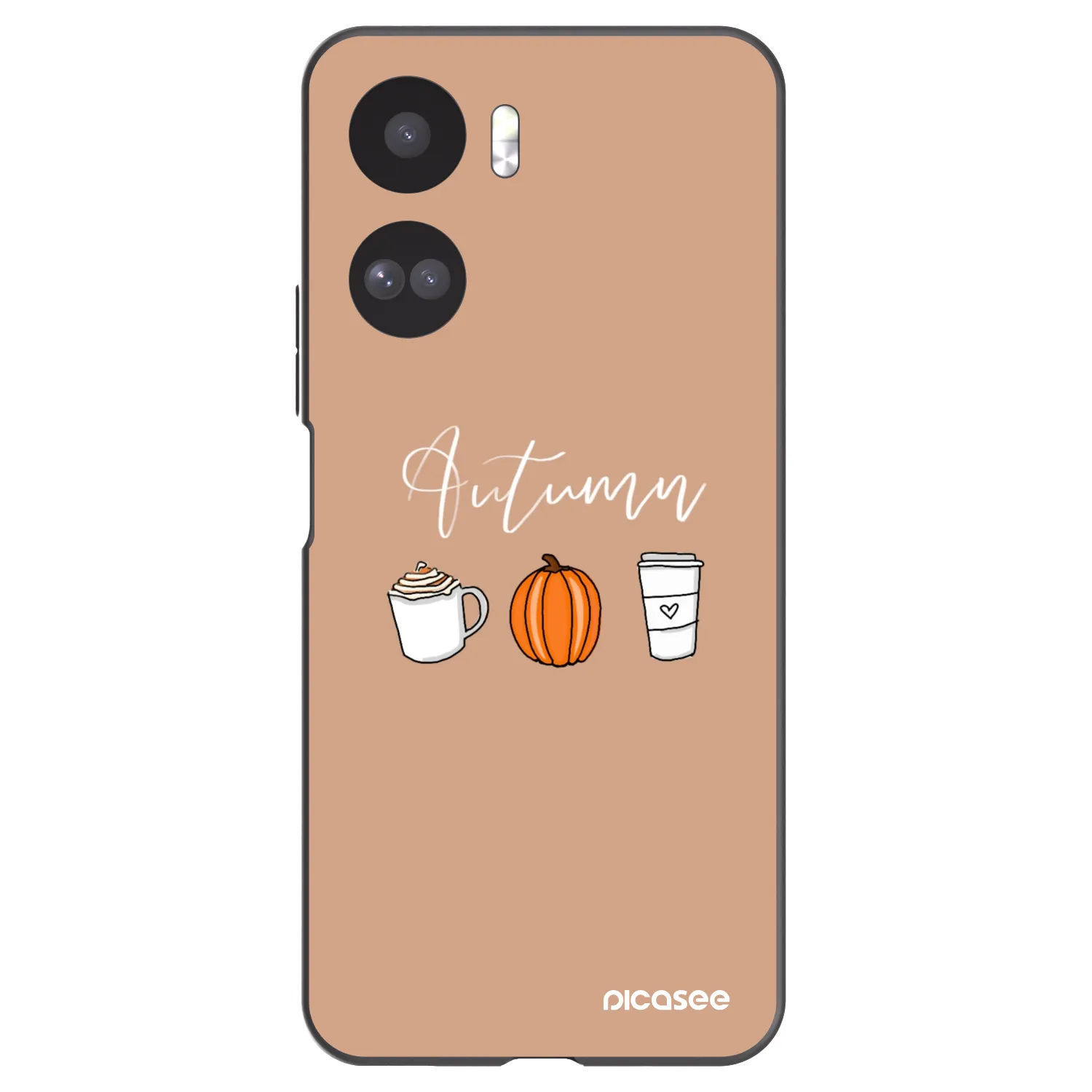 Picasee Μαύρη θήκη σιλικόνης για Honor 90 Lite 5G - Autumn