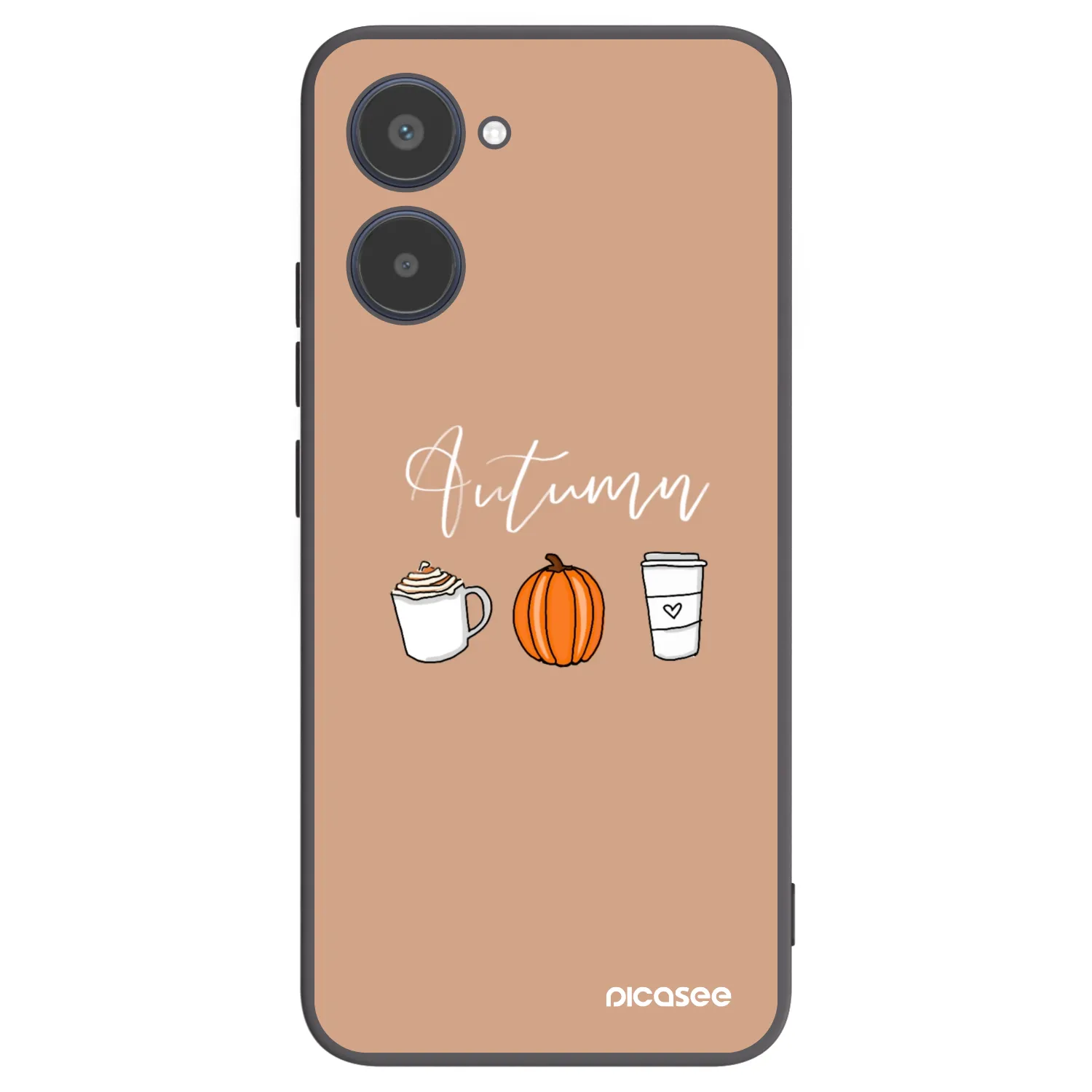 Picasee Μαύρη θήκη σιλικόνης για Realme 10 4G - Autumn