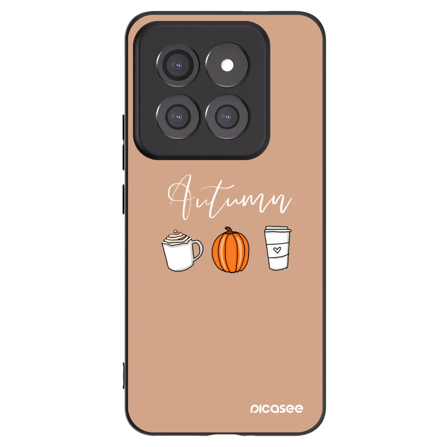 Picasee Μαύρη θήκη σιλικόνης για Xiaomi 14 Pro - Autumn