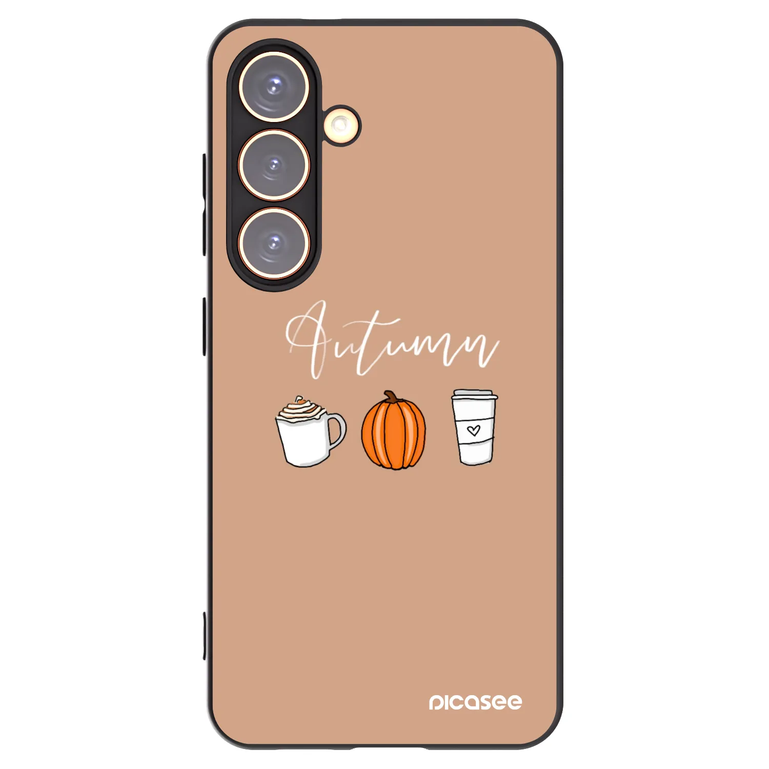Picasee Μαύρη θήκη σιλικόνης για Samsung Galaxy S24 S921B 5G - Autumn