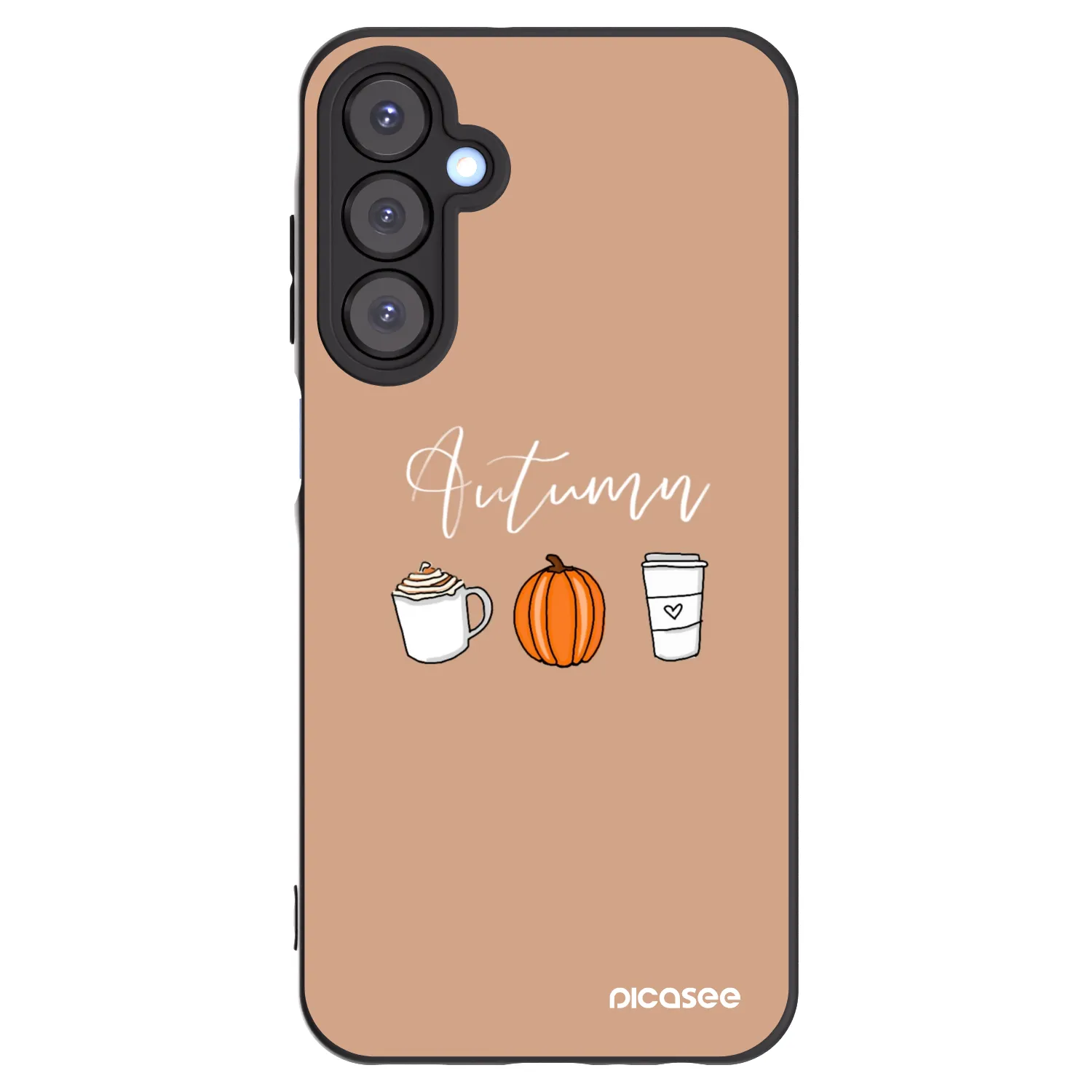 Picasee Μαύρη θήκη σιλικόνης για Samsung Galaxy A25 A256B 5G - Autumn