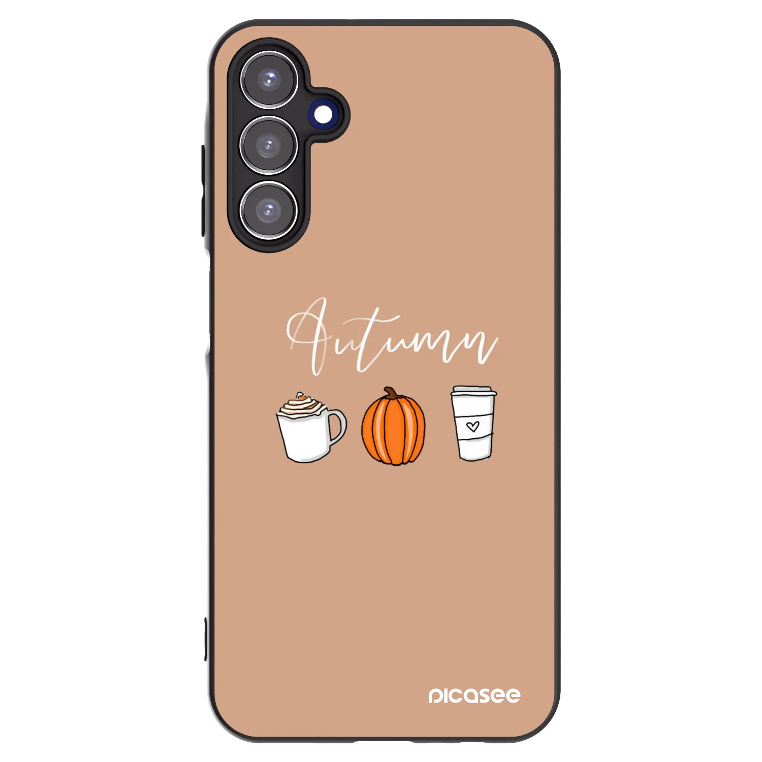 Picasee Μαύρη θήκη σιλικόνης για Samsung Galaxy A15 A155F 4G - Autumn