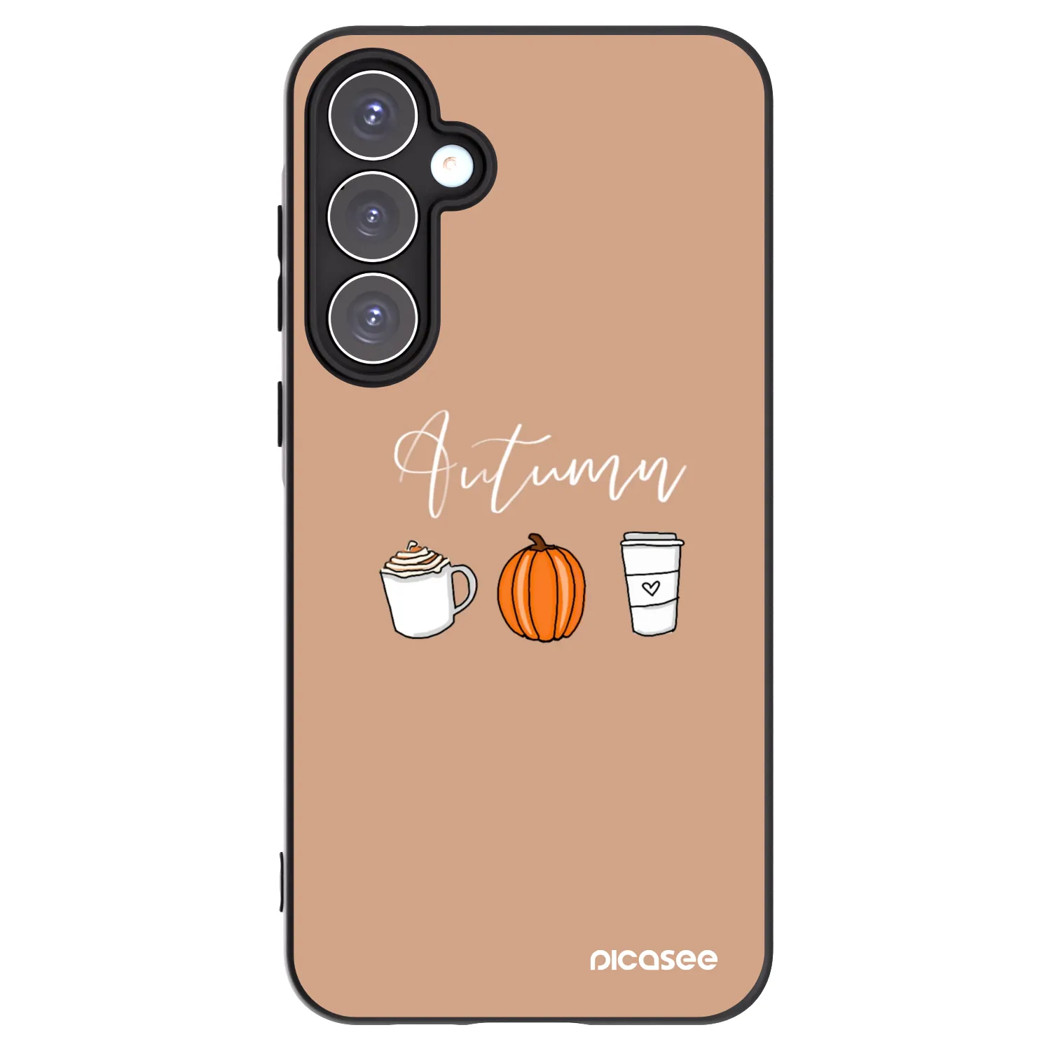 Picasee Μαύρη θήκη σιλικόνης για Samsung Galaxy A55 5G A556B - Autumn