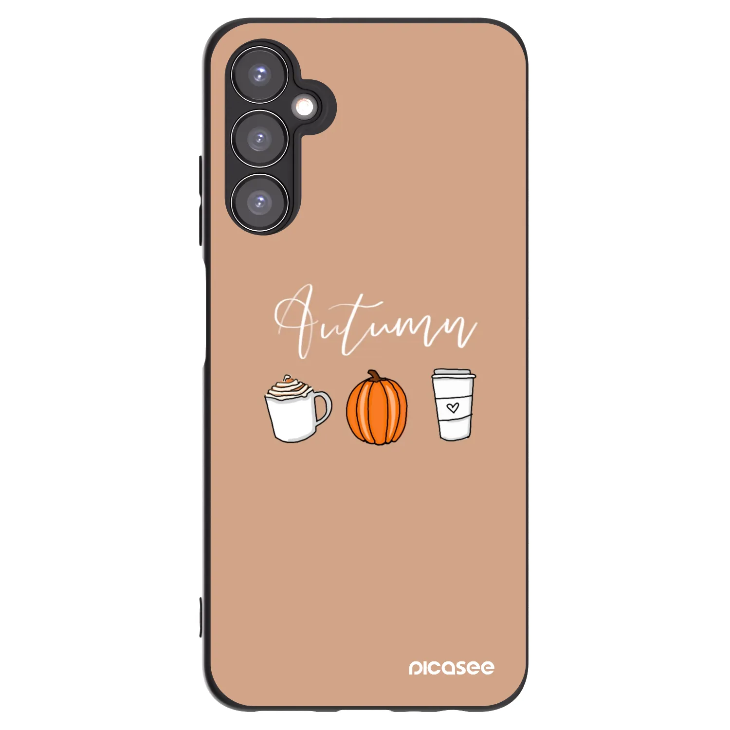 Picasee Μαύρη θήκη σιλικόνης για Samsung Galaxy A05s A057G - Autumn