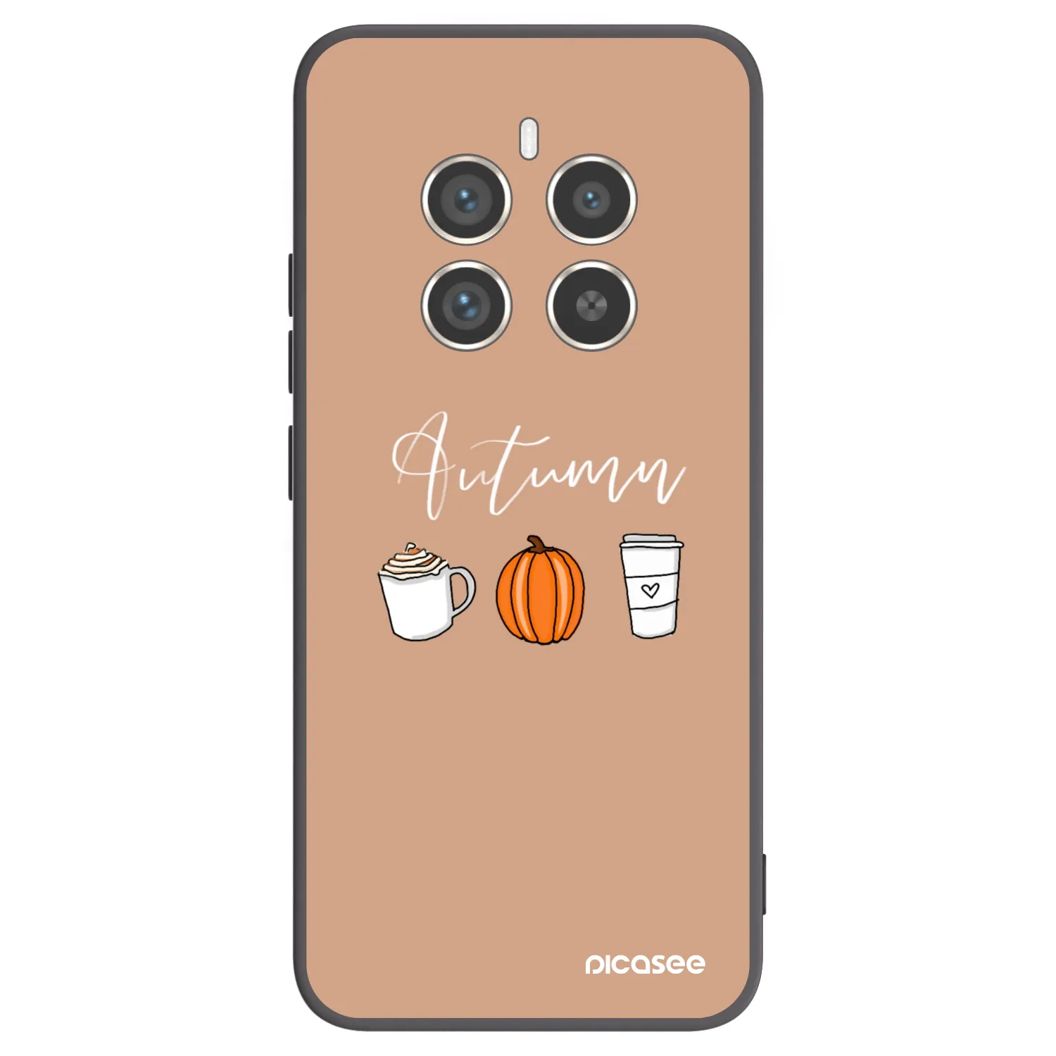 Picasee Μαύρη θήκη σιλικόνης για Realme 12 Pro 5G - Autumn