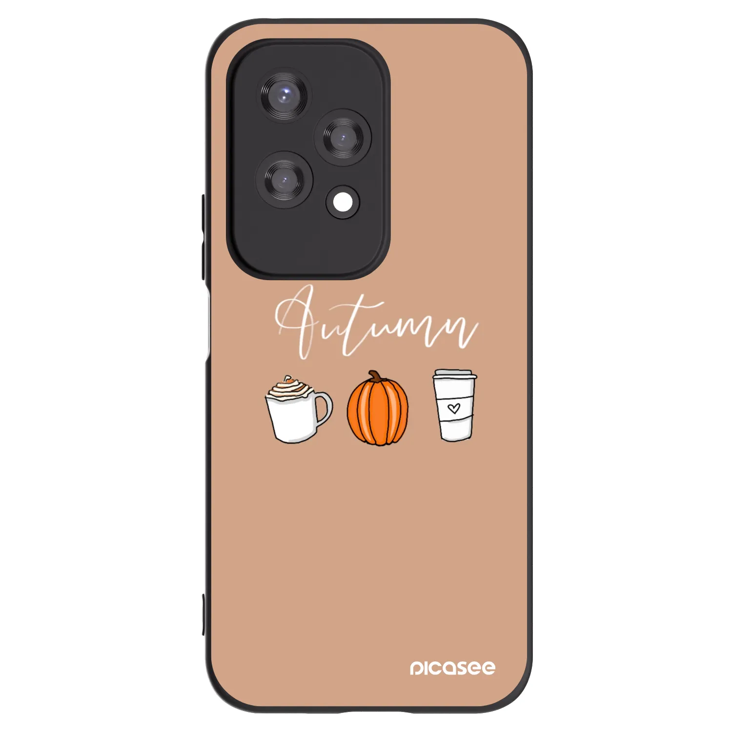 Picasee Μαύρη θήκη σιλικόνης για Honor 200 Lite - Autumn