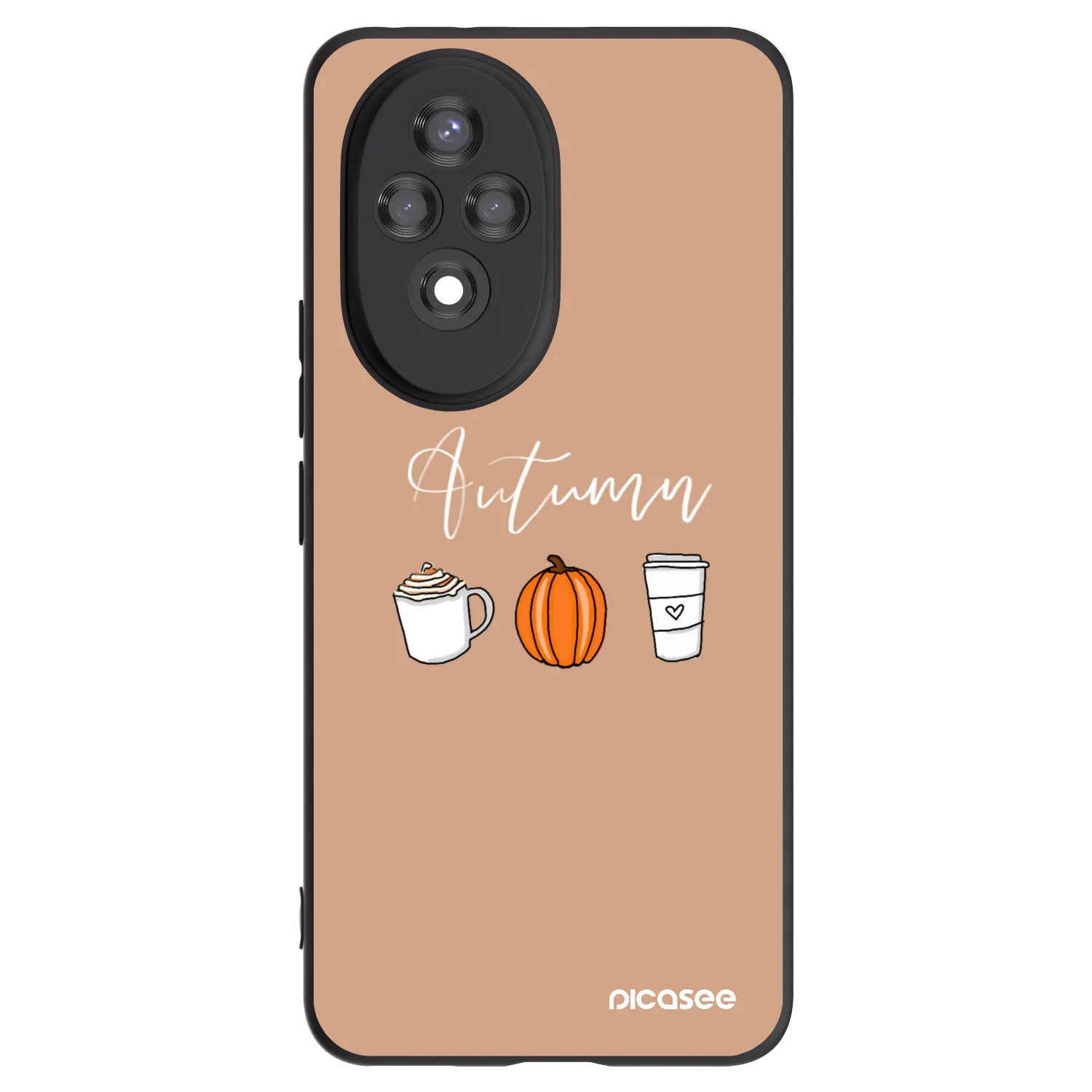 Picasee Μαύρη θήκη σιλικόνης για Honor 200 5G - Autumn