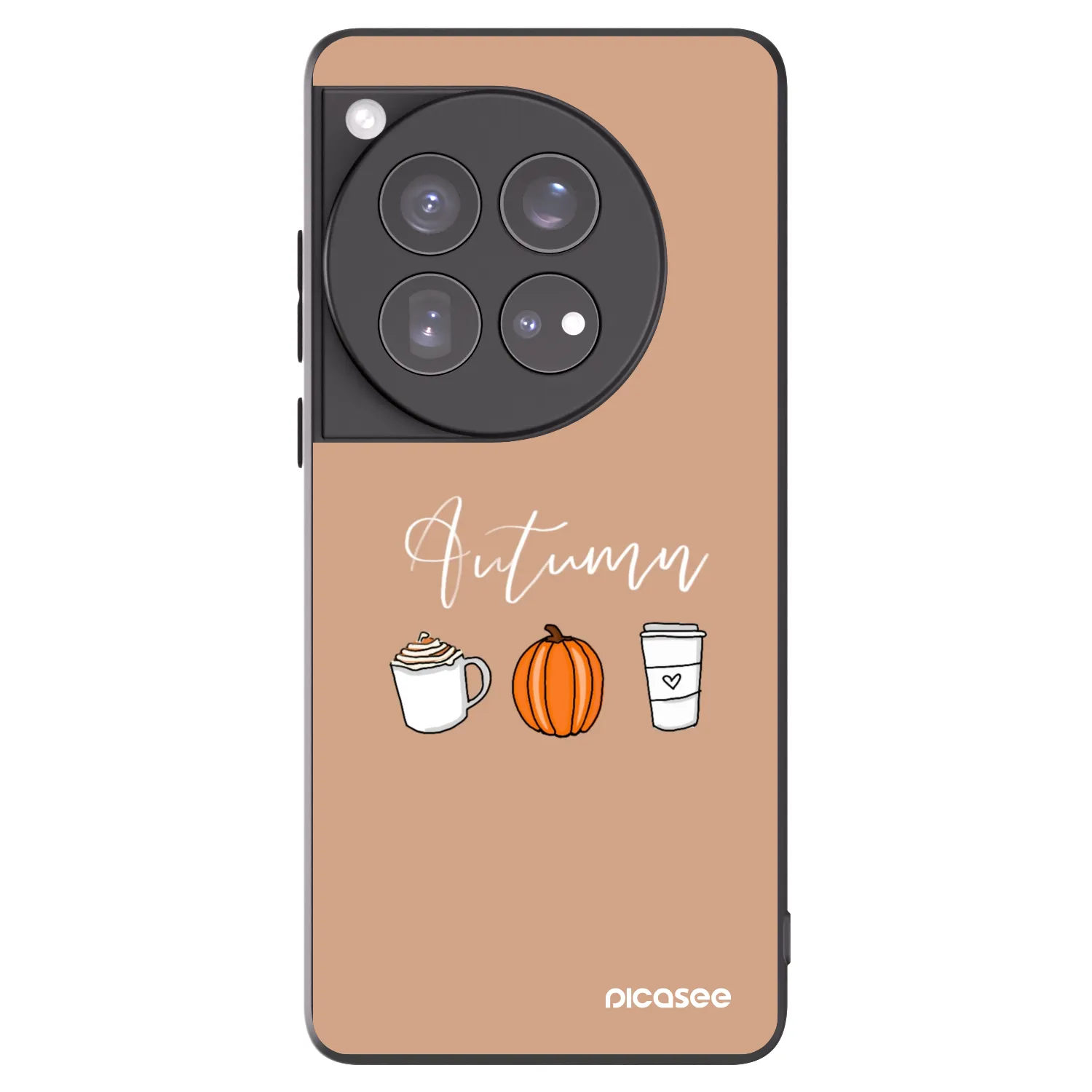 Picasee Μαύρη θήκη σιλικόνης για OnePlus 12 5G - Autumn