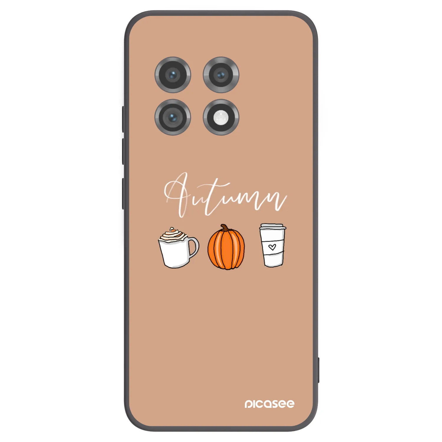 Picasee Μαύρη θήκη σιλικόνης για OnePlus 11 5G - Autumn