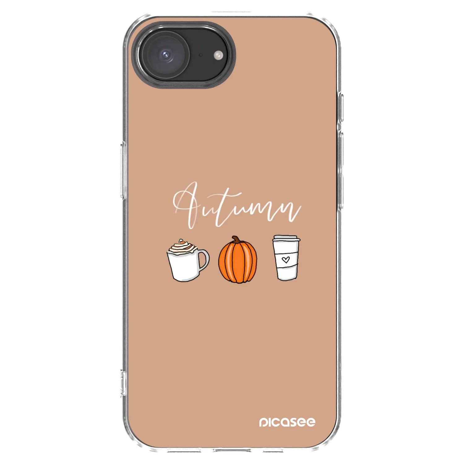 Picasee διαφανής θήκη σιλικόνης Apple iPhone 16e - Autumn