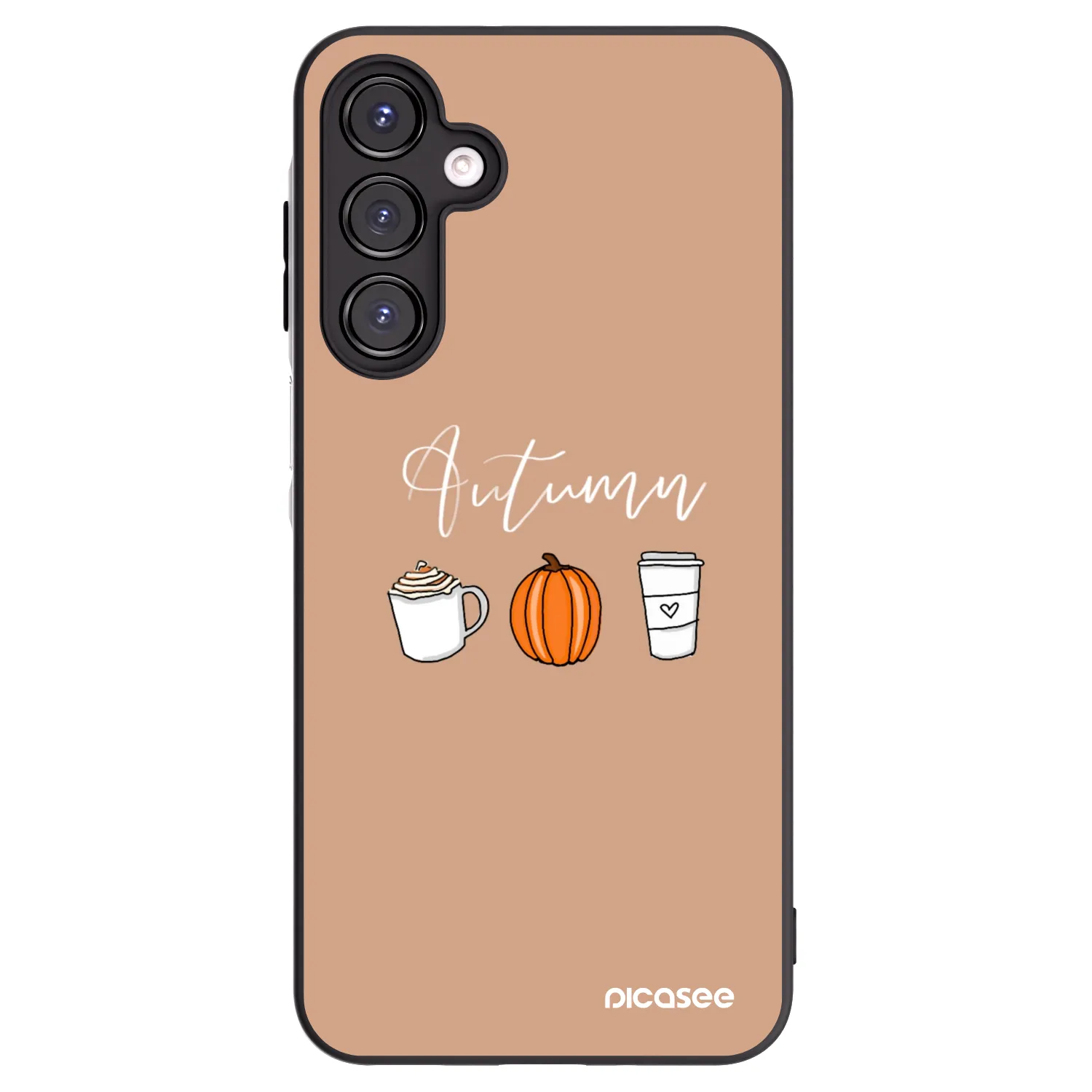 Picasee Μαύρη θήκη σιλικόνης για Samsung Galaxy A16 5G - Autumn