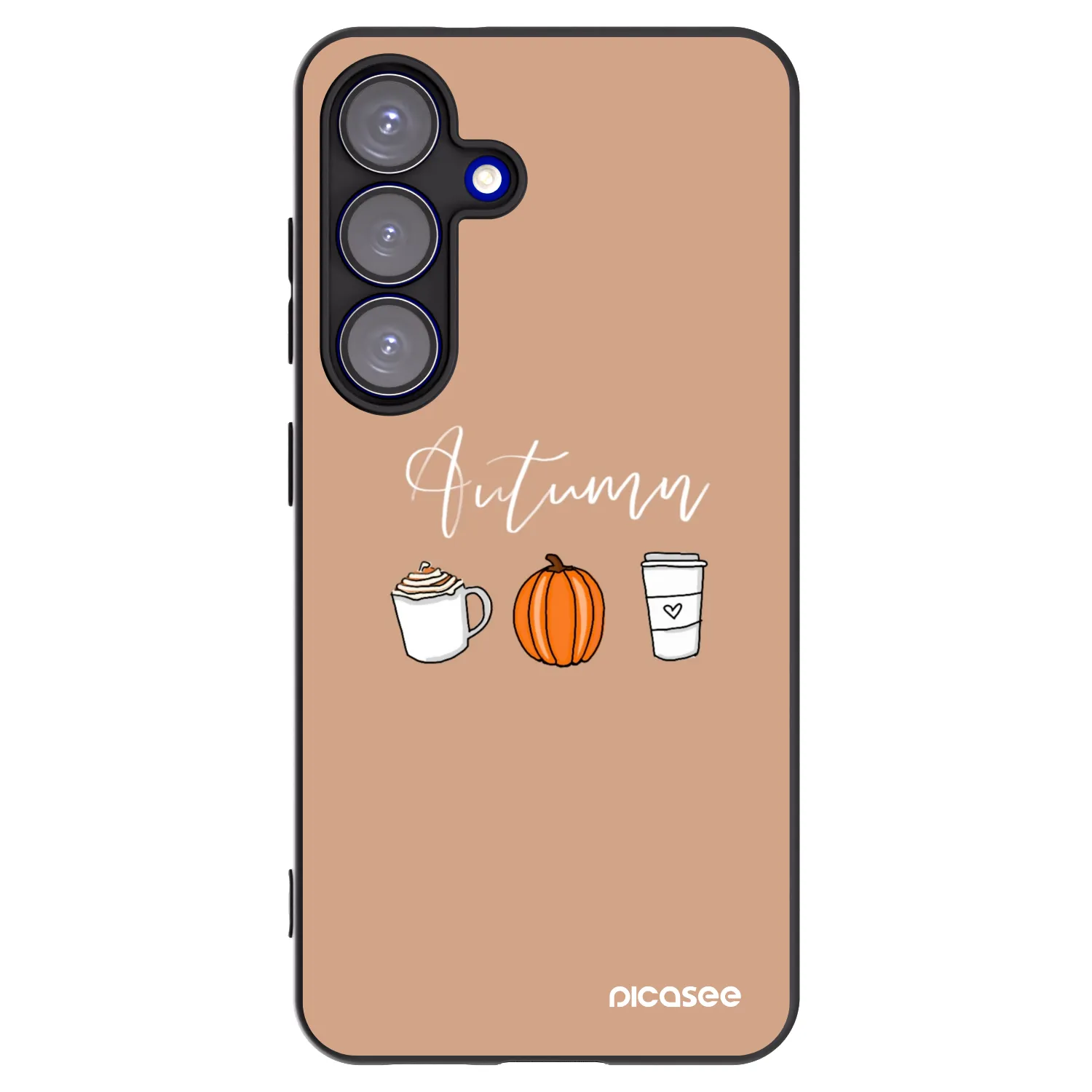 Picasee Μαύρη θήκη σιλικόνης για Samsung Galaxy S25 5G - Autumn