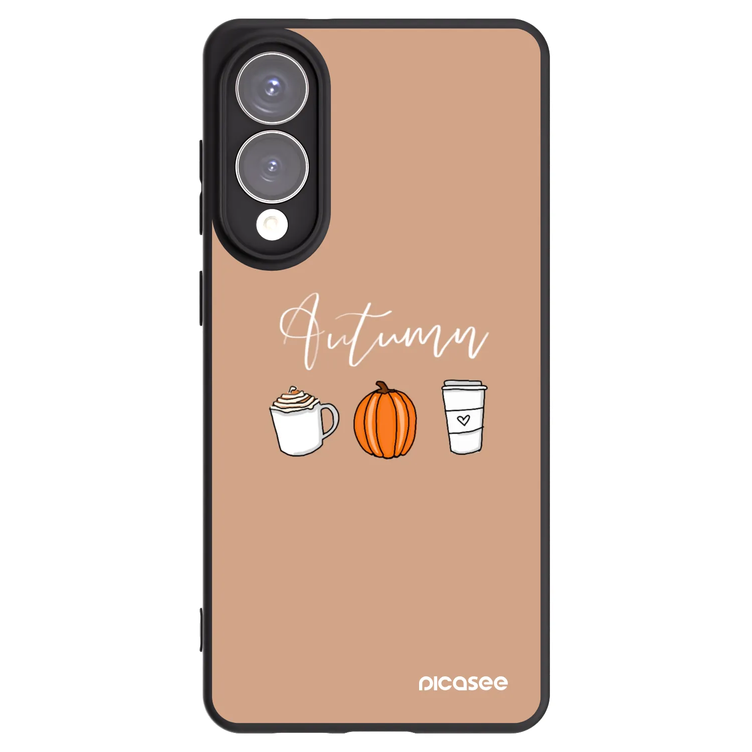 Picasee Μαύρη θήκη σιλικόνης για Samsung Galaxy S25 Edge 5G - Autumn