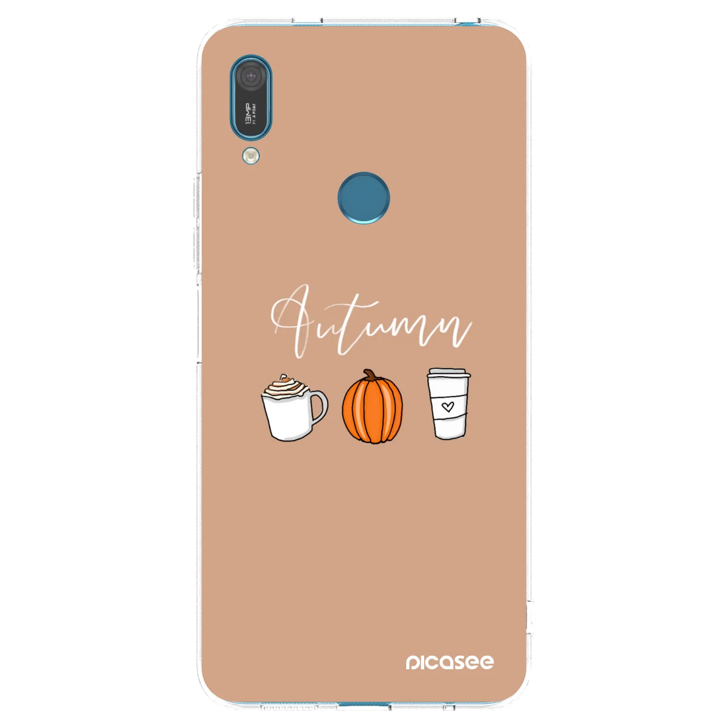 Picasee διαφανής θήκη σιλικόνης Huawei Y7 2019 - Autumn