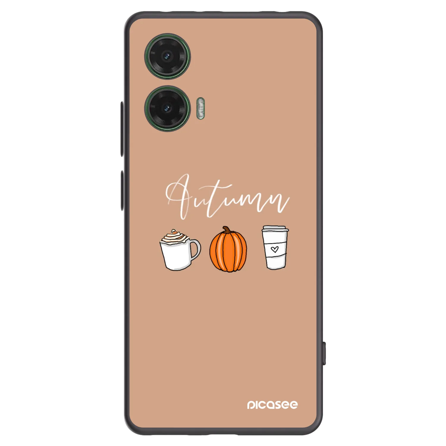 Picasee Μαύρη θήκη σιλικόνης για Motorola Moto G35 5G - Autumn
