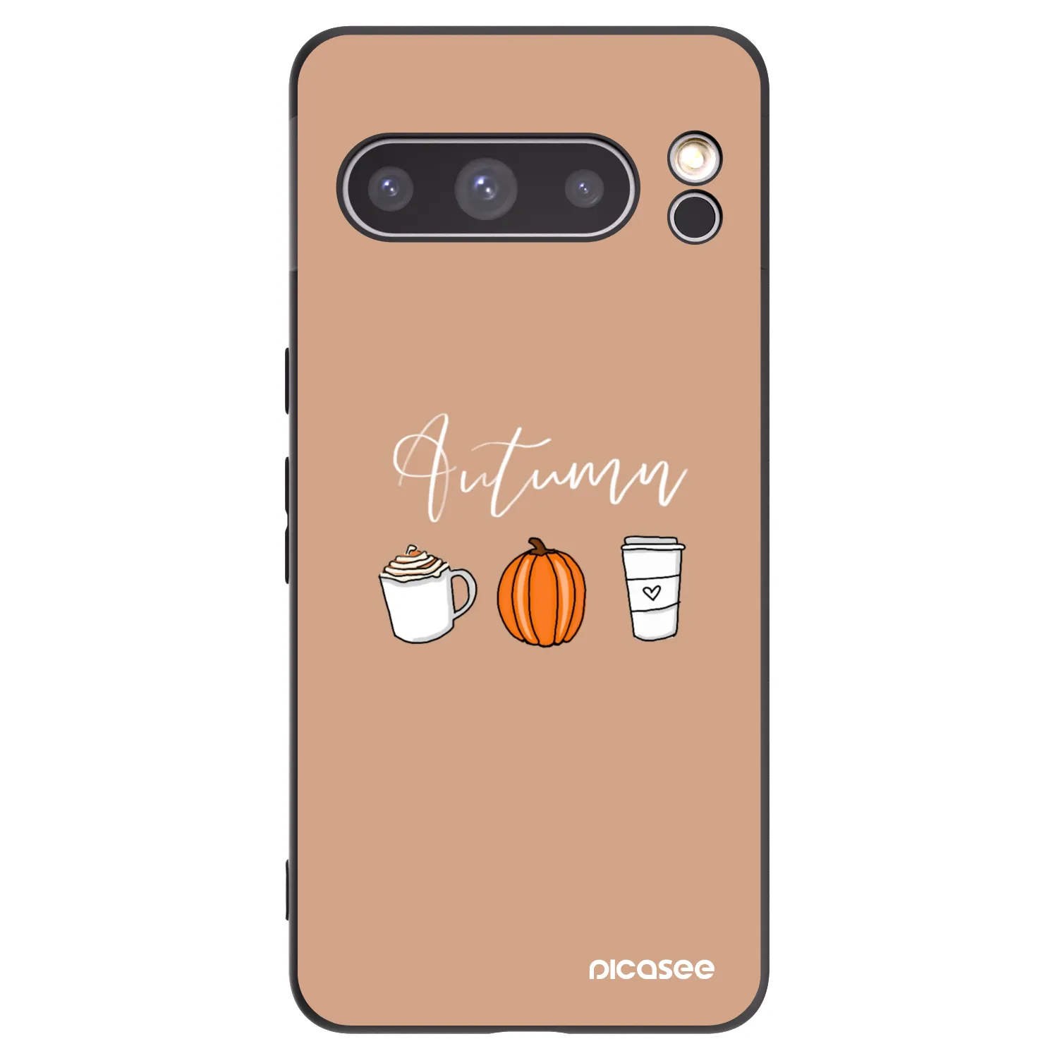 Picasee Μαύρη θήκη σιλικόνης για Google Pixel 8 Pro - Autumn