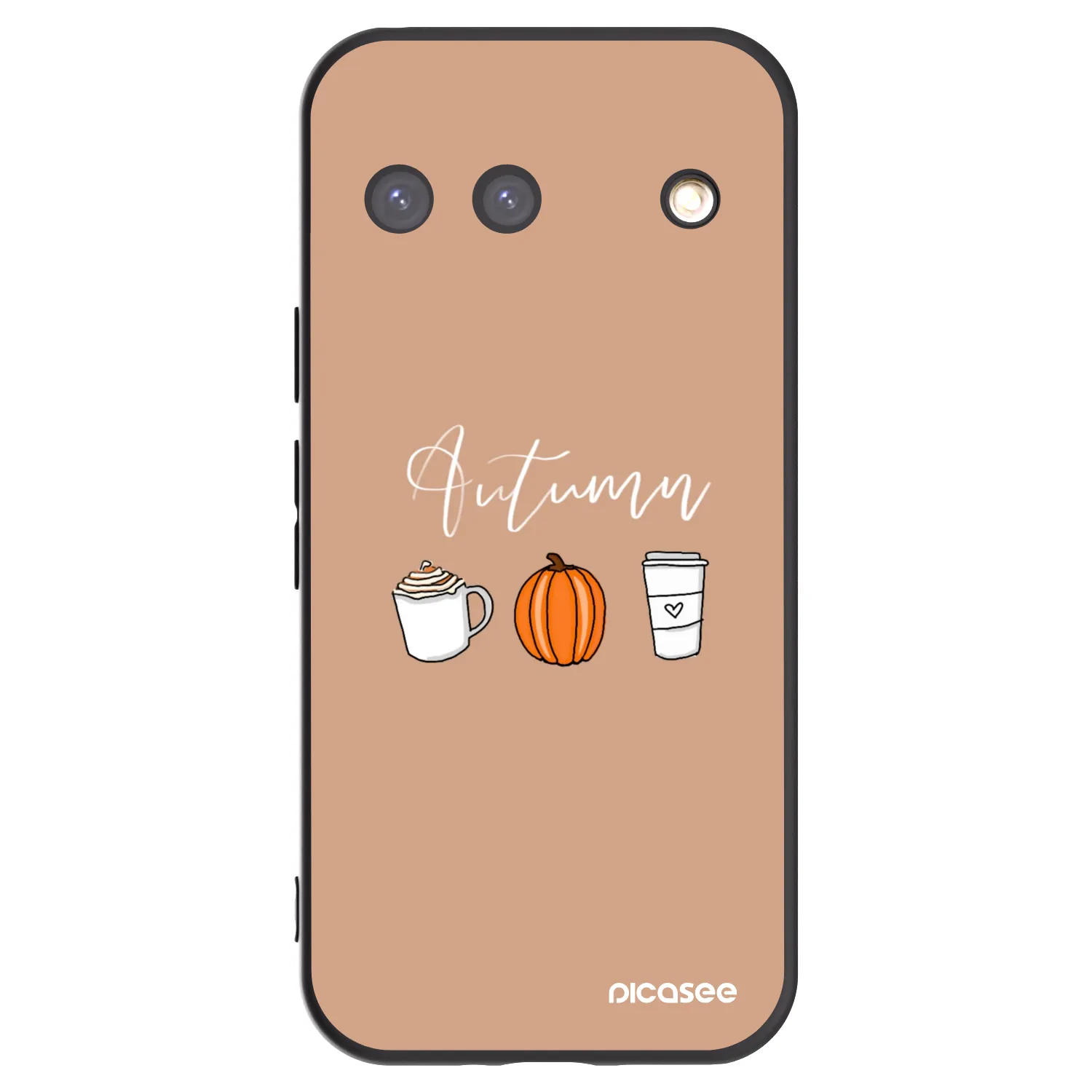 Picasee Μαύρη θήκη σιλικόνης για Google Pixel 9 - Autumn