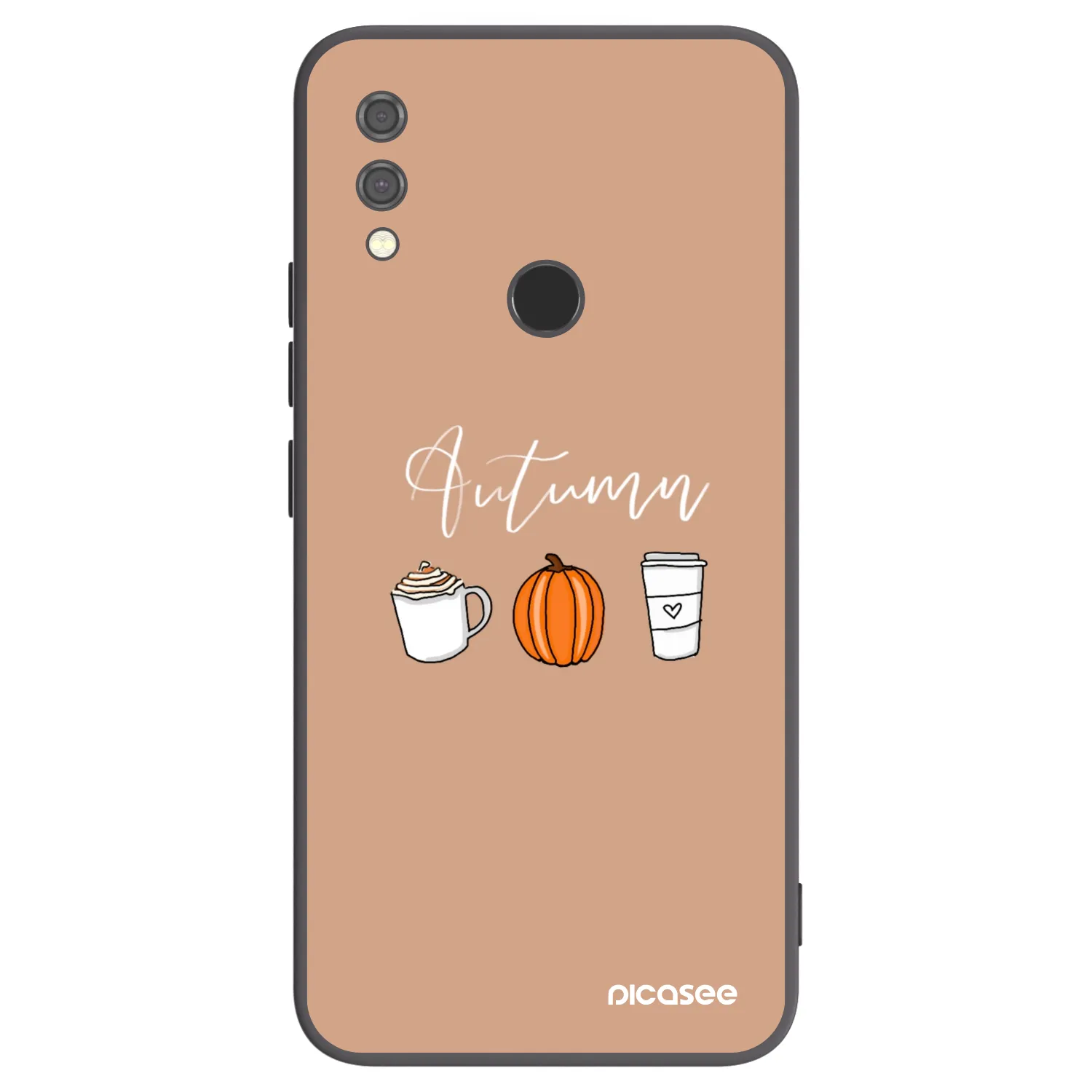 Picasee Μαύρη θήκη σιλικόνης για Xiaomi Redmi Note 7 - Autumn