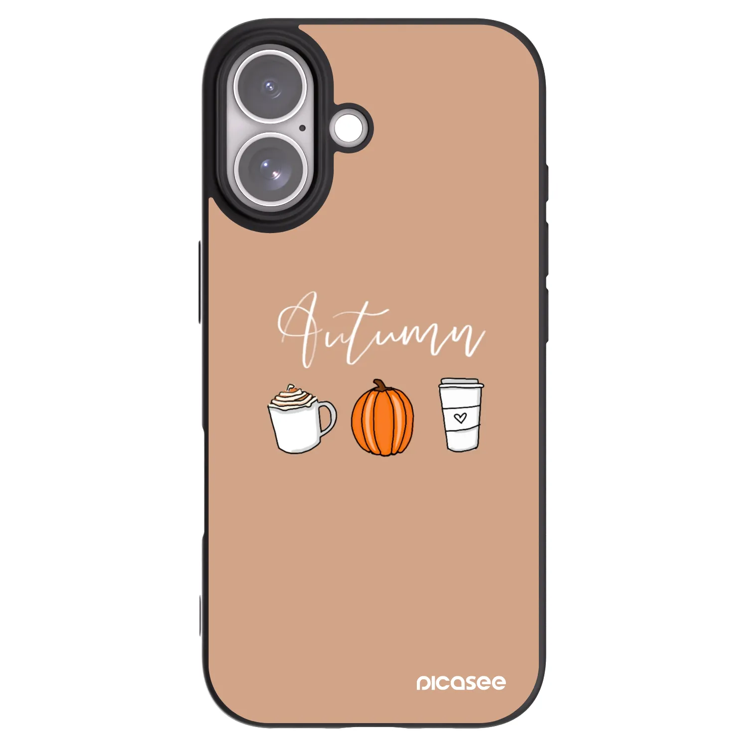 Picasee Μαύρη θήκη σιλικόνης για Apple iPhone 17 - Autumn