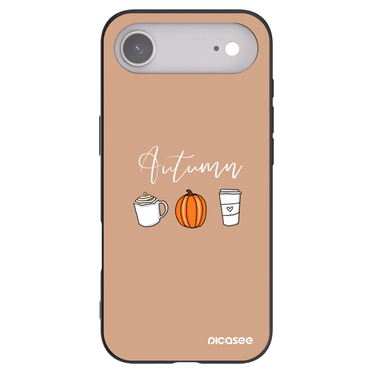 Picasee Μαύρη θήκη σιλικόνης για Apple iPhone Air - Autumn