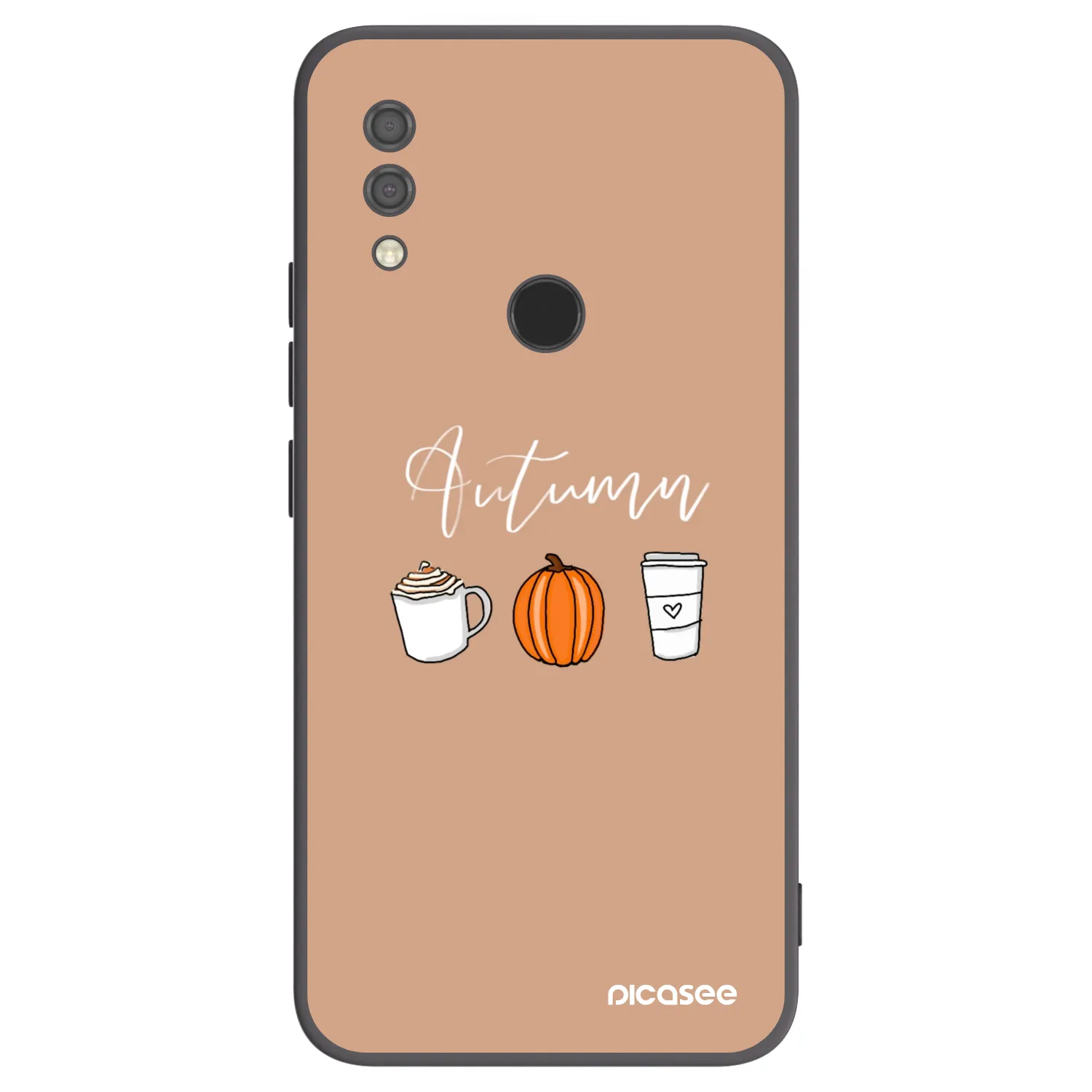 Picasee Μαύρη θήκη σιλικόνης για Xiaomi Redmi 7 - Autumn