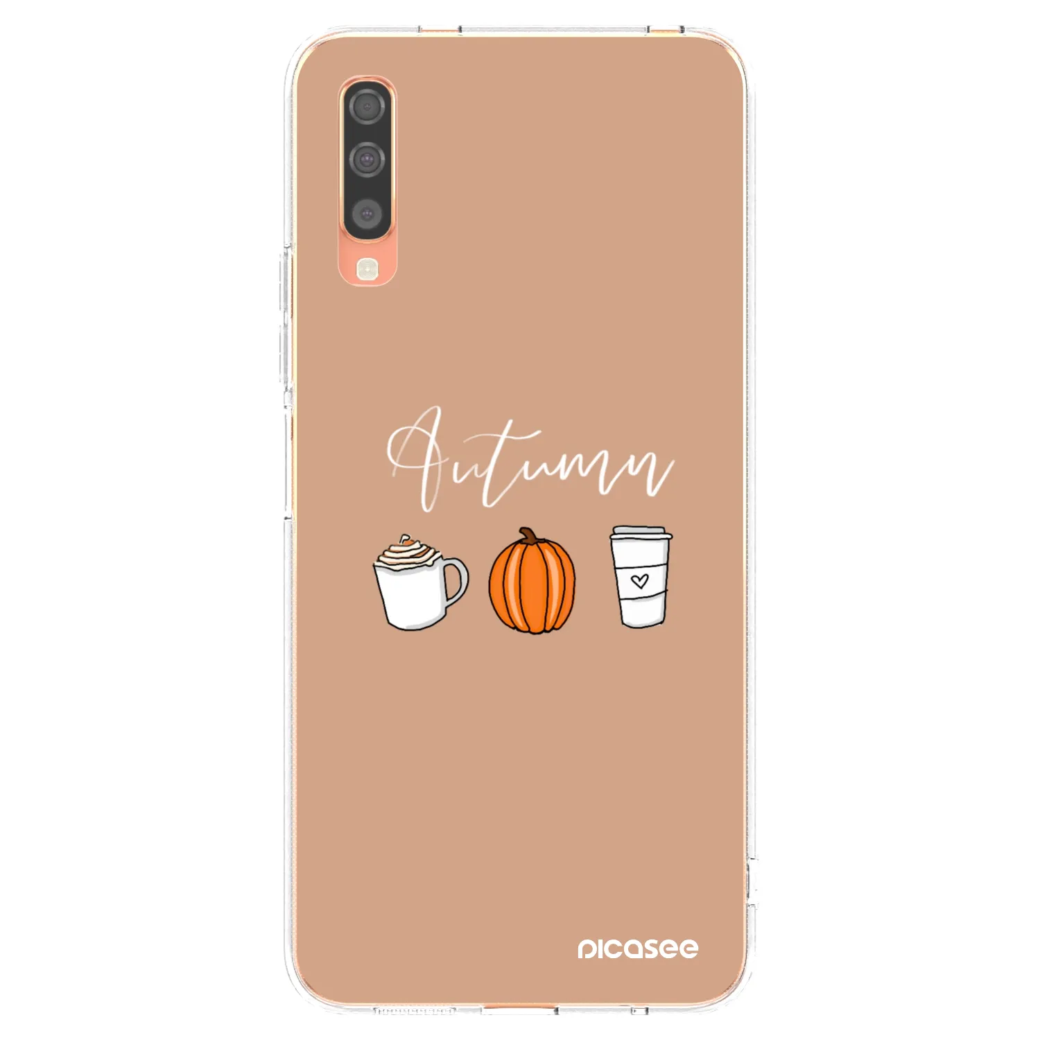 Picasee διαφανής θήκη σιλικόνης Samsung Galaxy A70 A705F - Autumn