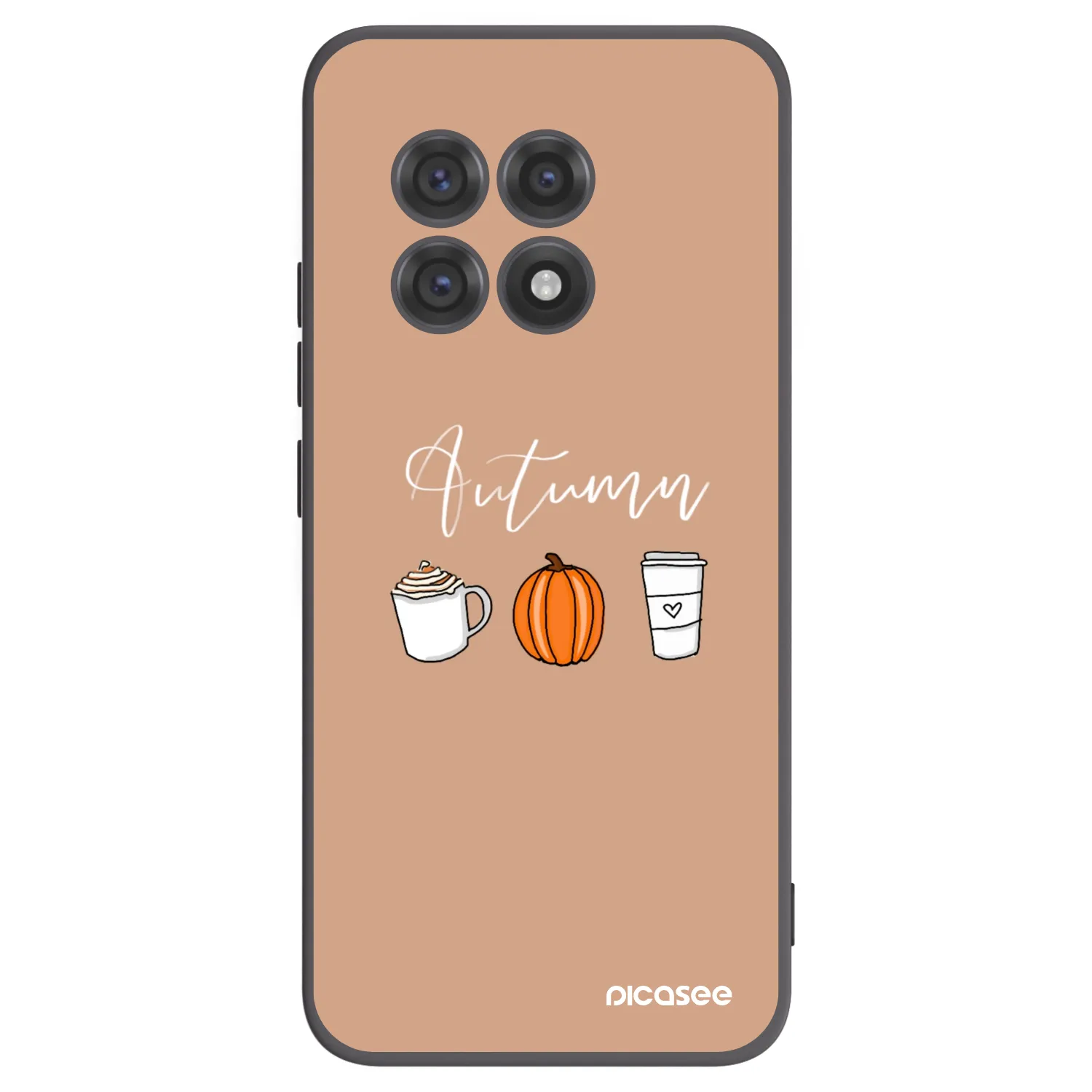 Picasee Μαύρη θήκη σιλικόνης για OnePlus 13R 5G - Autumn