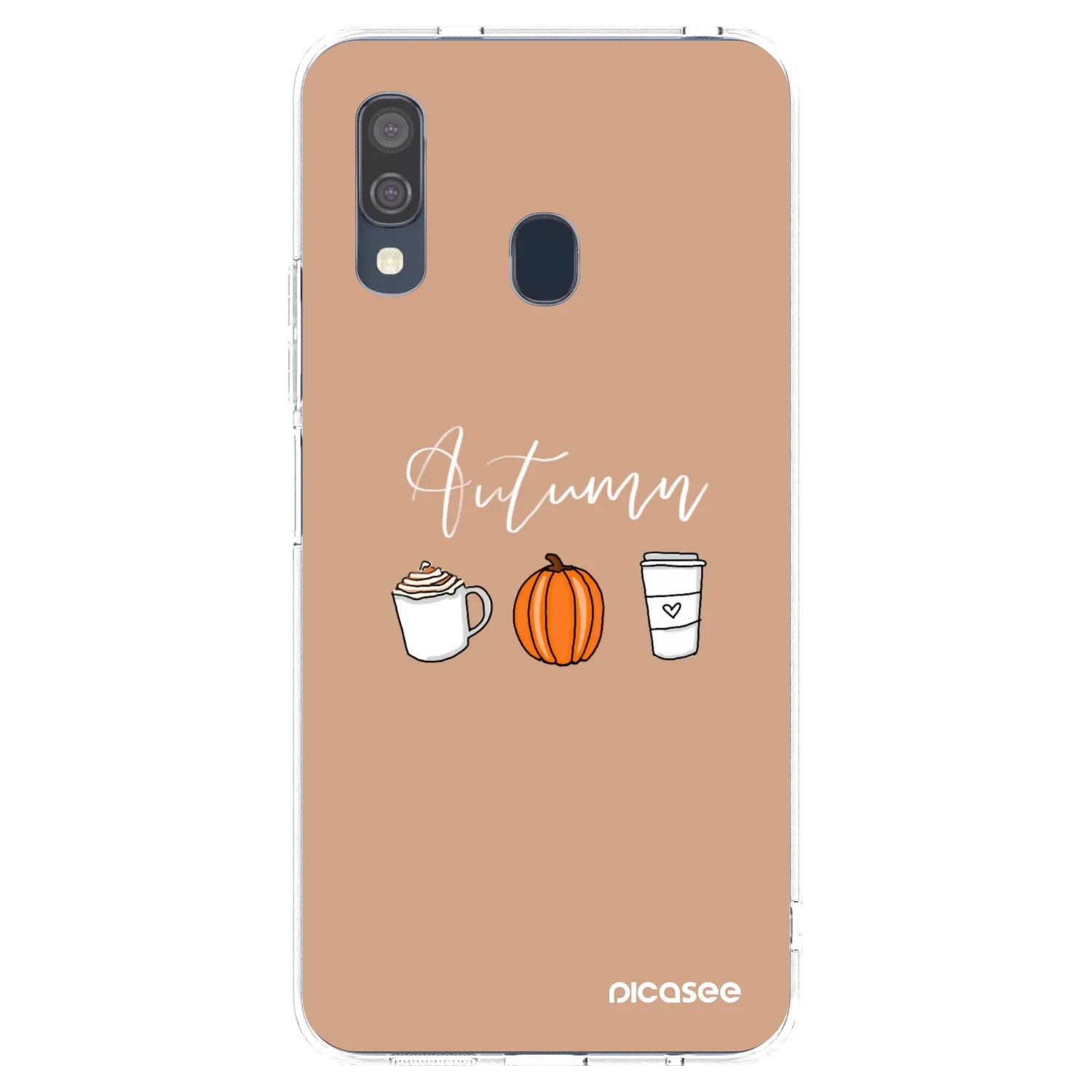 Picasee διαφανής θήκη σιλικόνης Samsung Galaxy A40 A405F - Autumn