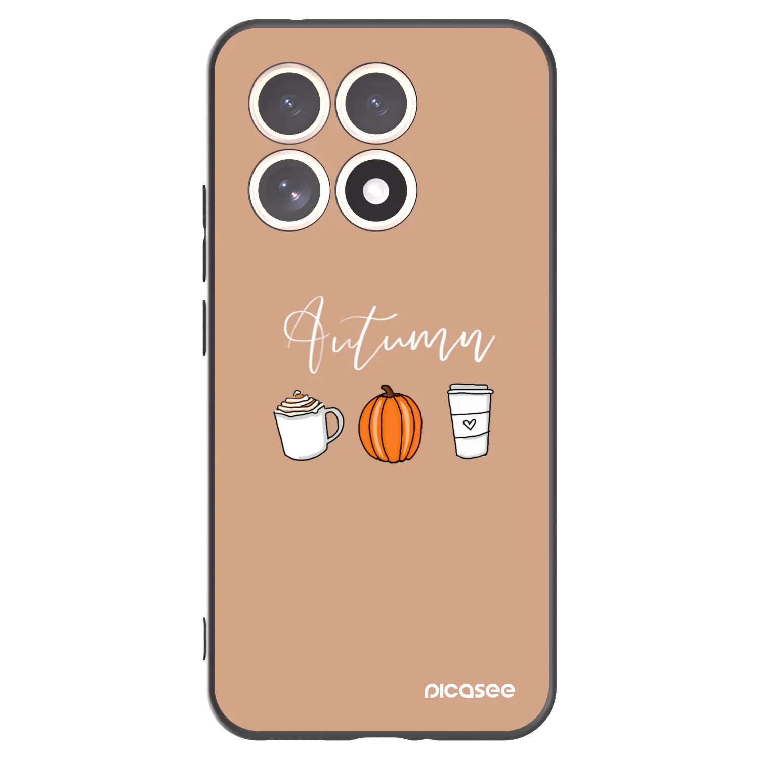 Picasee Μαύρη θήκη σιλικόνης για Xiaomi 15T - Autumn