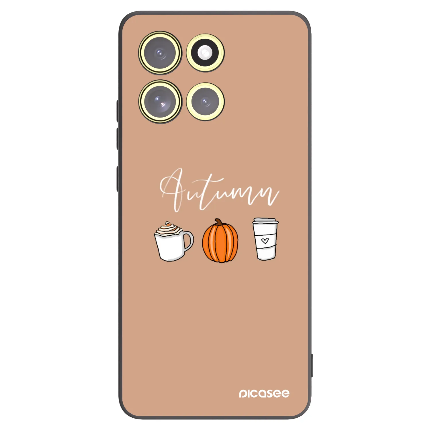 Picasee Μαύρη θήκη σιλικόνης για Motorola Moto G86 Power 5G - Autumn