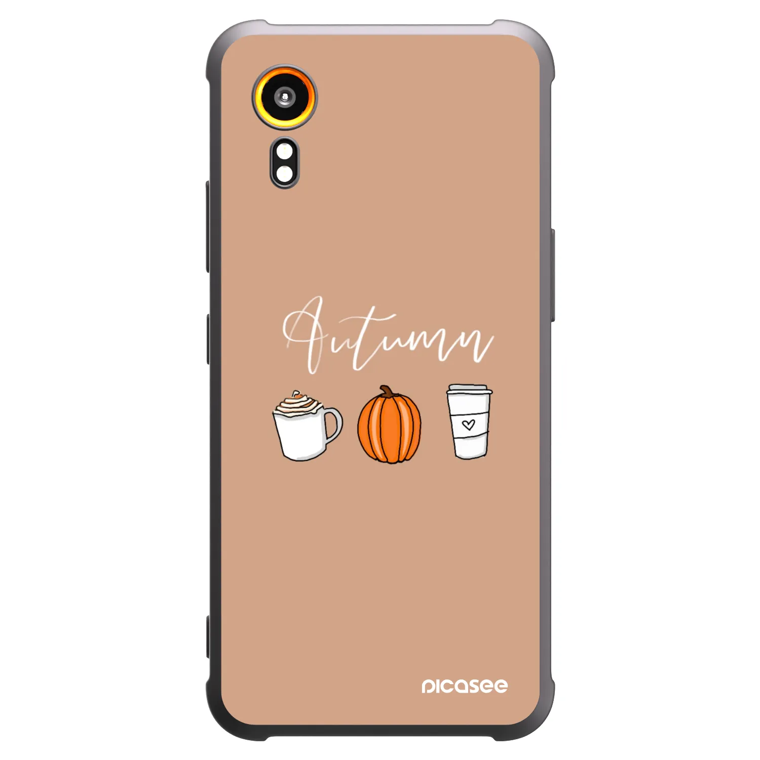Picasee Μαύρη θήκη σιλικόνης για Samsung Galaxy XCover 7 - Autumn