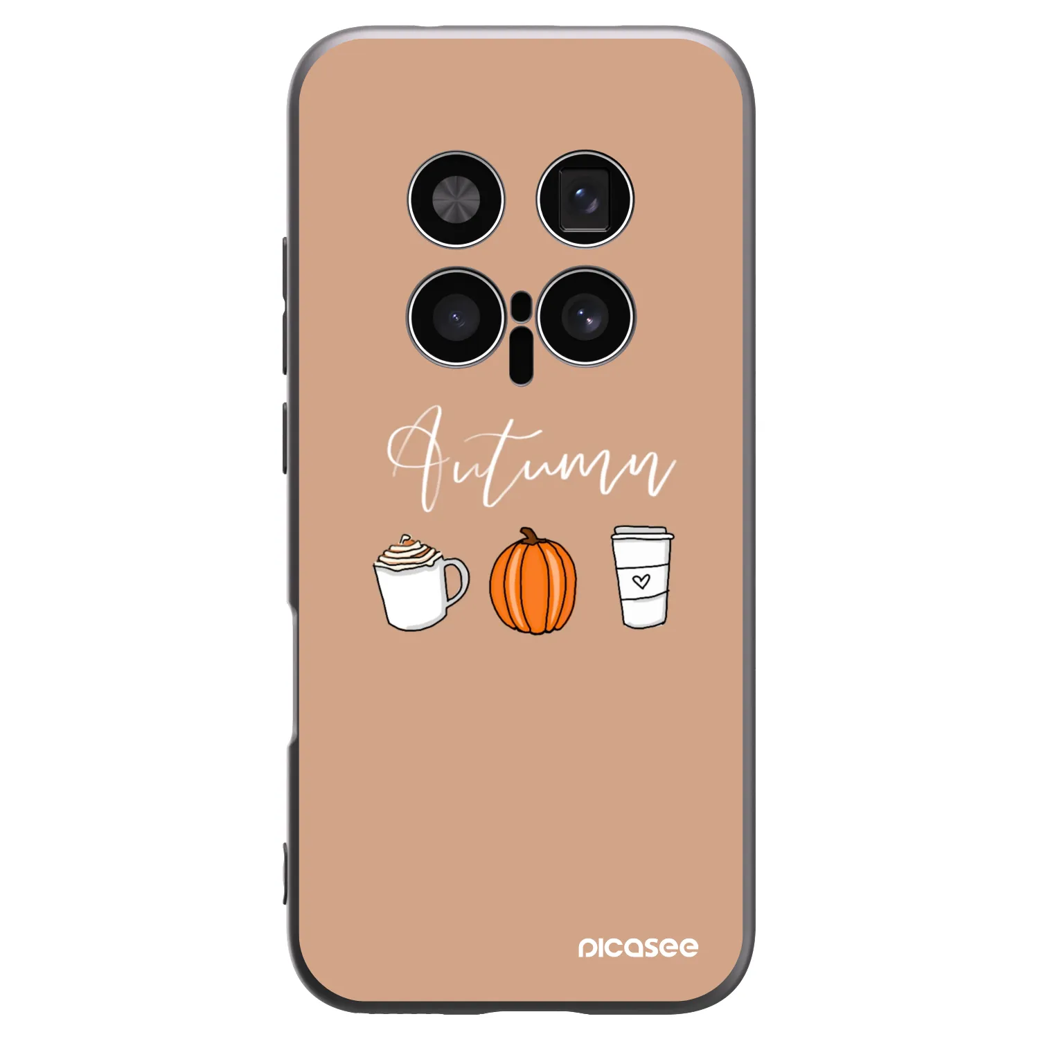 Picasee Μαύρη θήκη σιλικόνης για Honor Magic8 Pro 5G - Autumn