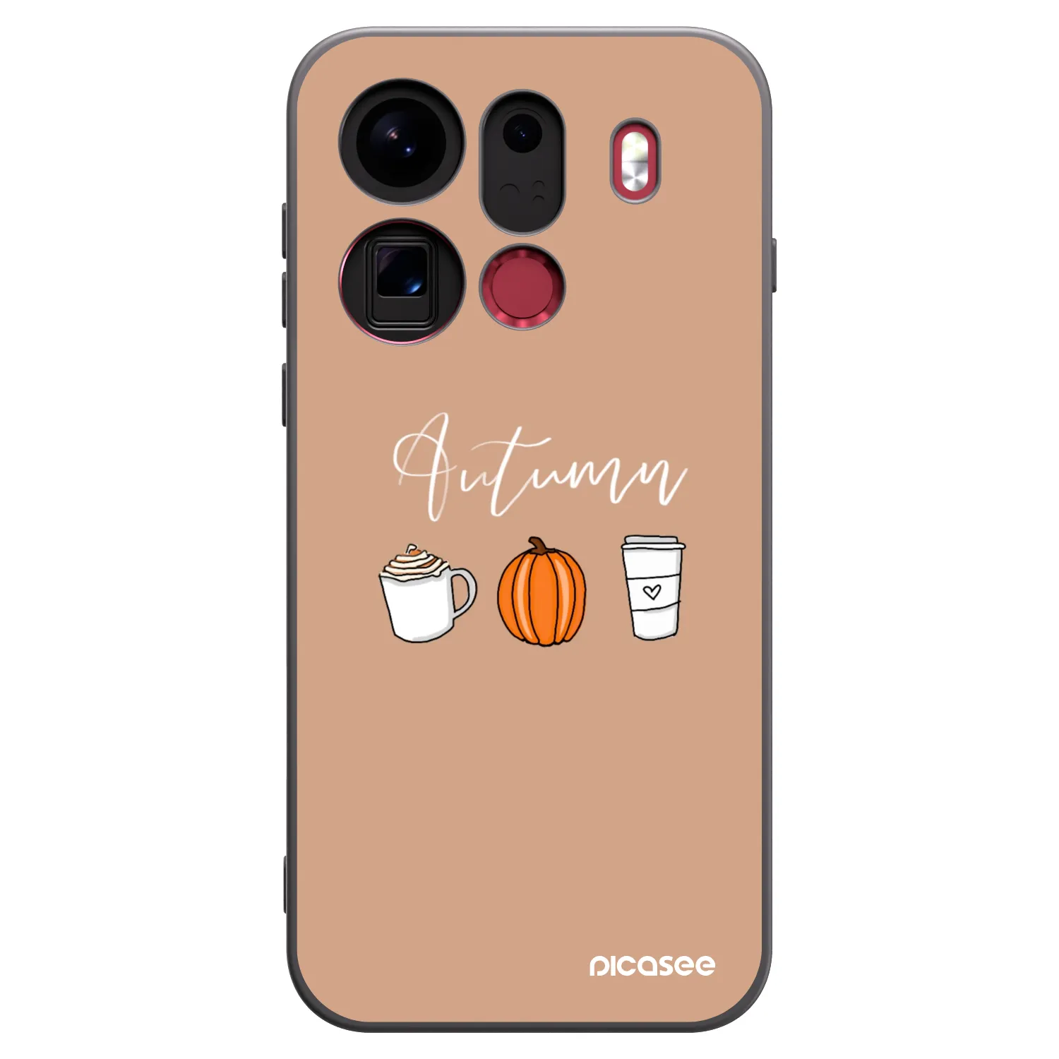 Picasee Μαύρη θήκη σιλικόνης για OPPO Find X9 Pro - Autumn