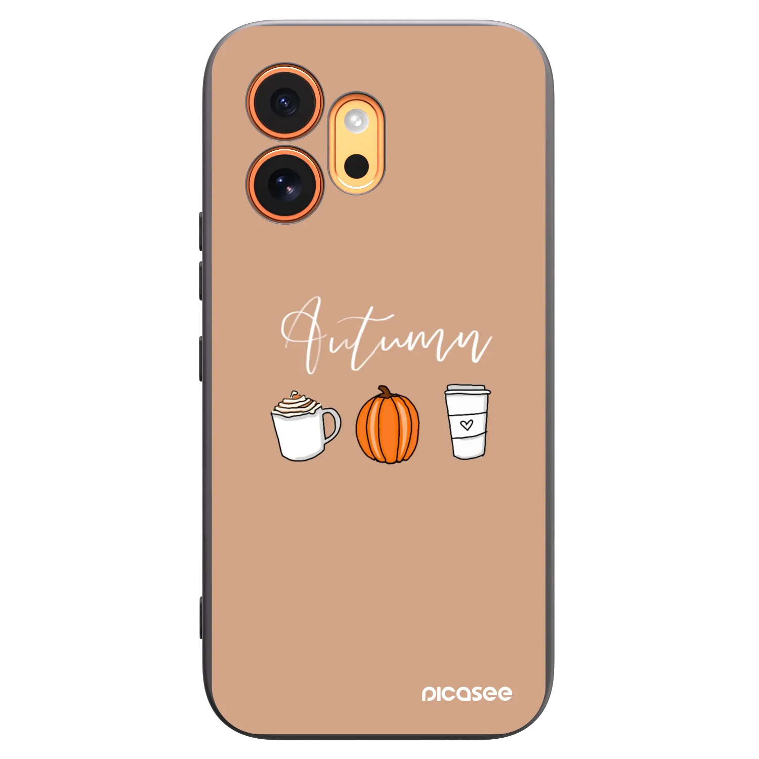 Picasee Μαύρη θήκη σιλικόνης για Honor 600 - Autumn