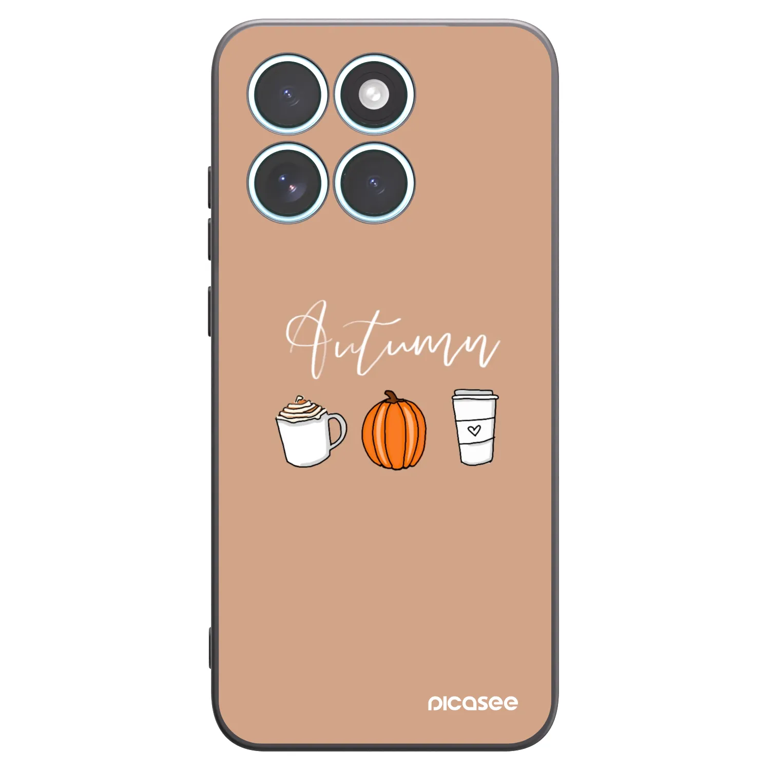 Picasee Μαύρη θήκη σιλικόνης για Motorola Edge 70 Fusion - Autumn