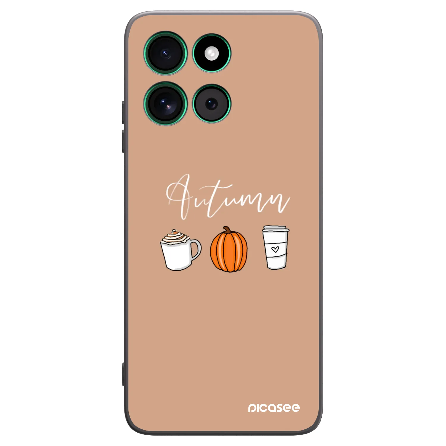 Picasee Μαύρη θήκη σιλικόνης για Motorola Moto G57 Power - Autumn